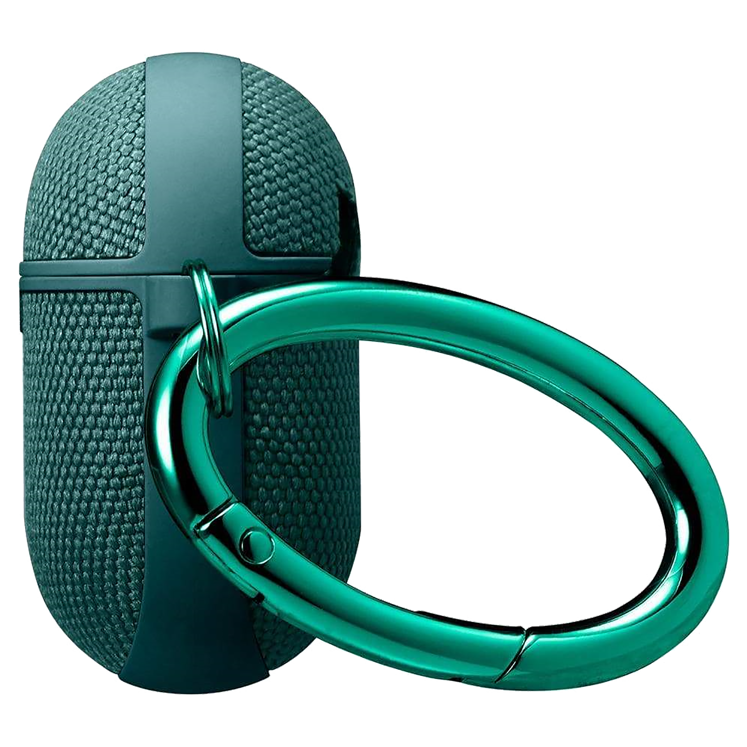 spigen Urban Fit PC & Fabric Full Cover Case For AirPods Pro (Scratch-Free, ASD00825, Midnight Green)_6