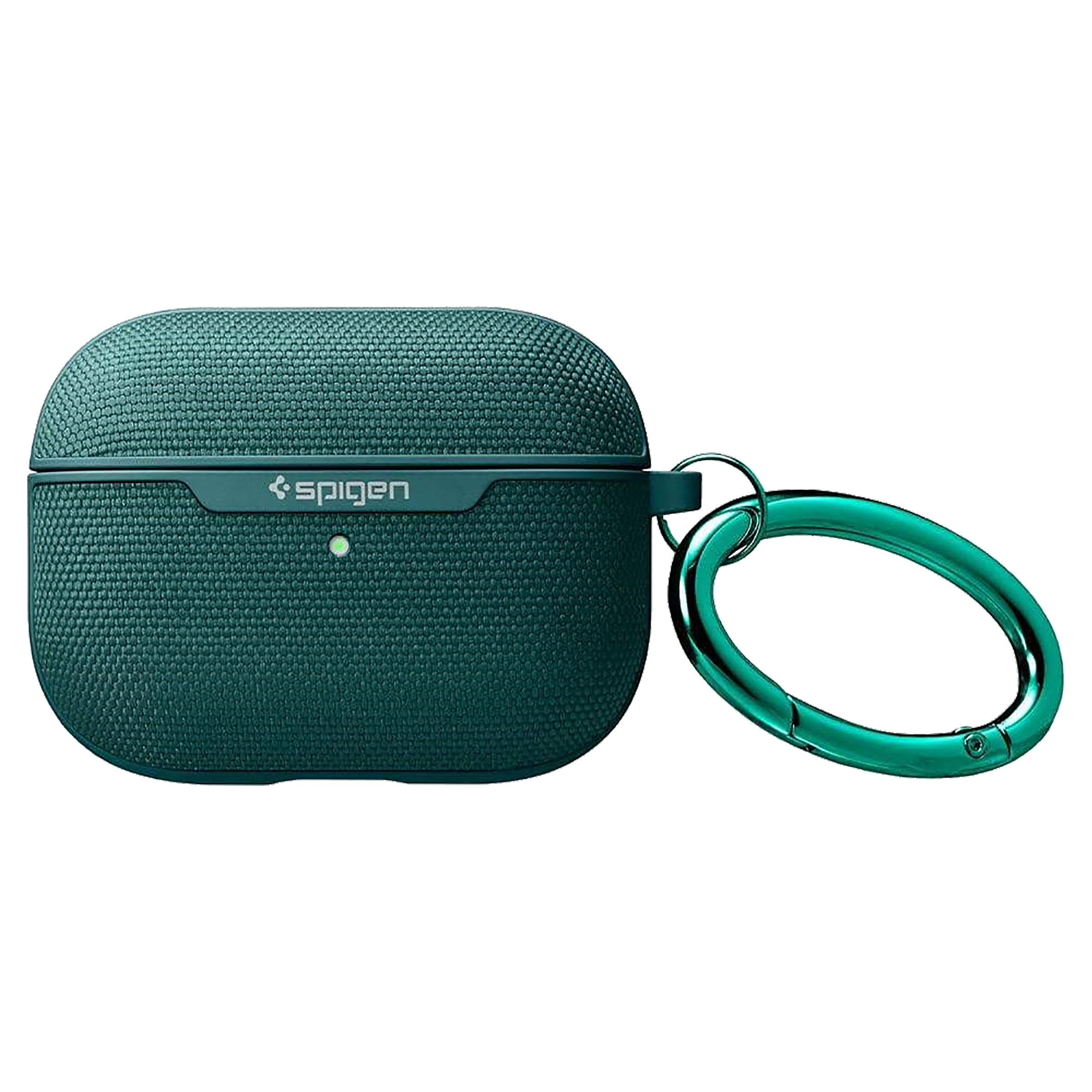 spigen Urban Fit PC & Fabric Full Cover Case For AirPods Pro (Scratch-Free, ASD00825, Midnight Green)_9