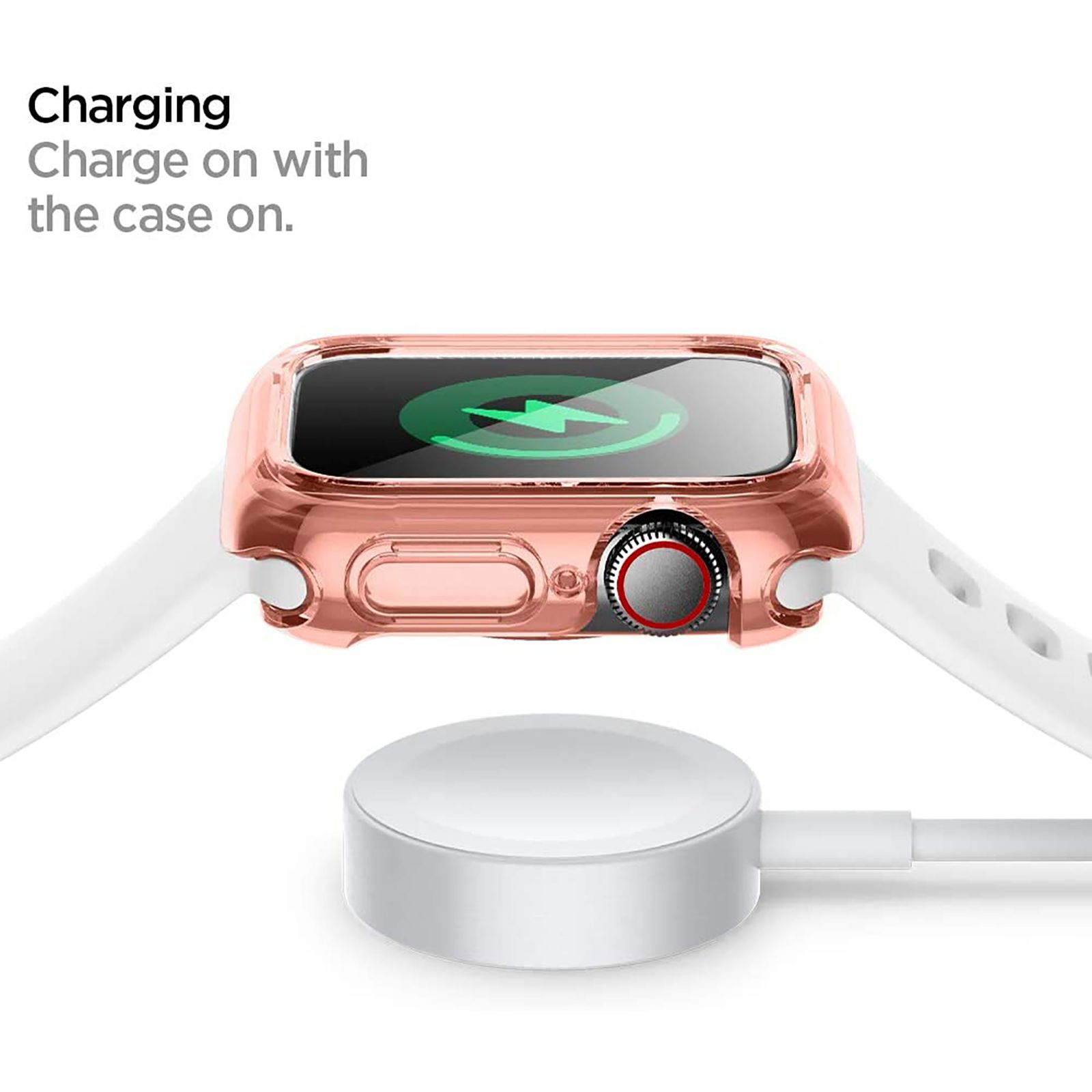 spigen Ultra Hybrid TPU & PC Case for Apple Watch SE2, Series 6, 5, 4 (40mm) (Raised Bezels, Rose Crystal) spigen Ultra Hybrid TPU & PC Case for Apple Watch SE2, Series 6, 5, 4 (40mm) (Raised Bezels, Rose Crystal)_12