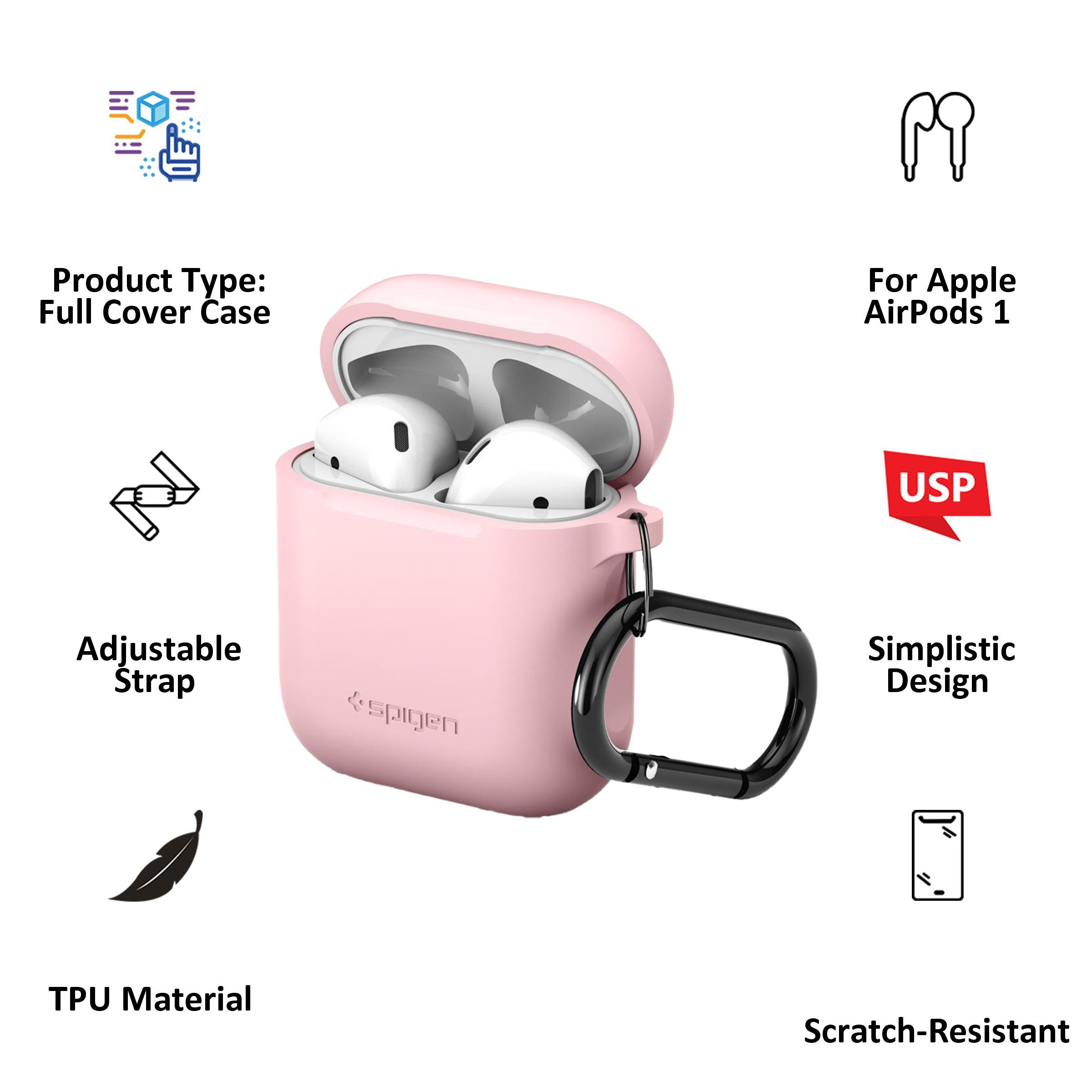 spigen Rugged Armor Pro Full Cover Case (Precise Cutouts, 066CS24810, Pink) spigen Rugged Armor Pro Full Cover Case (Precise Cutouts, 066CS24810, Pink)_6