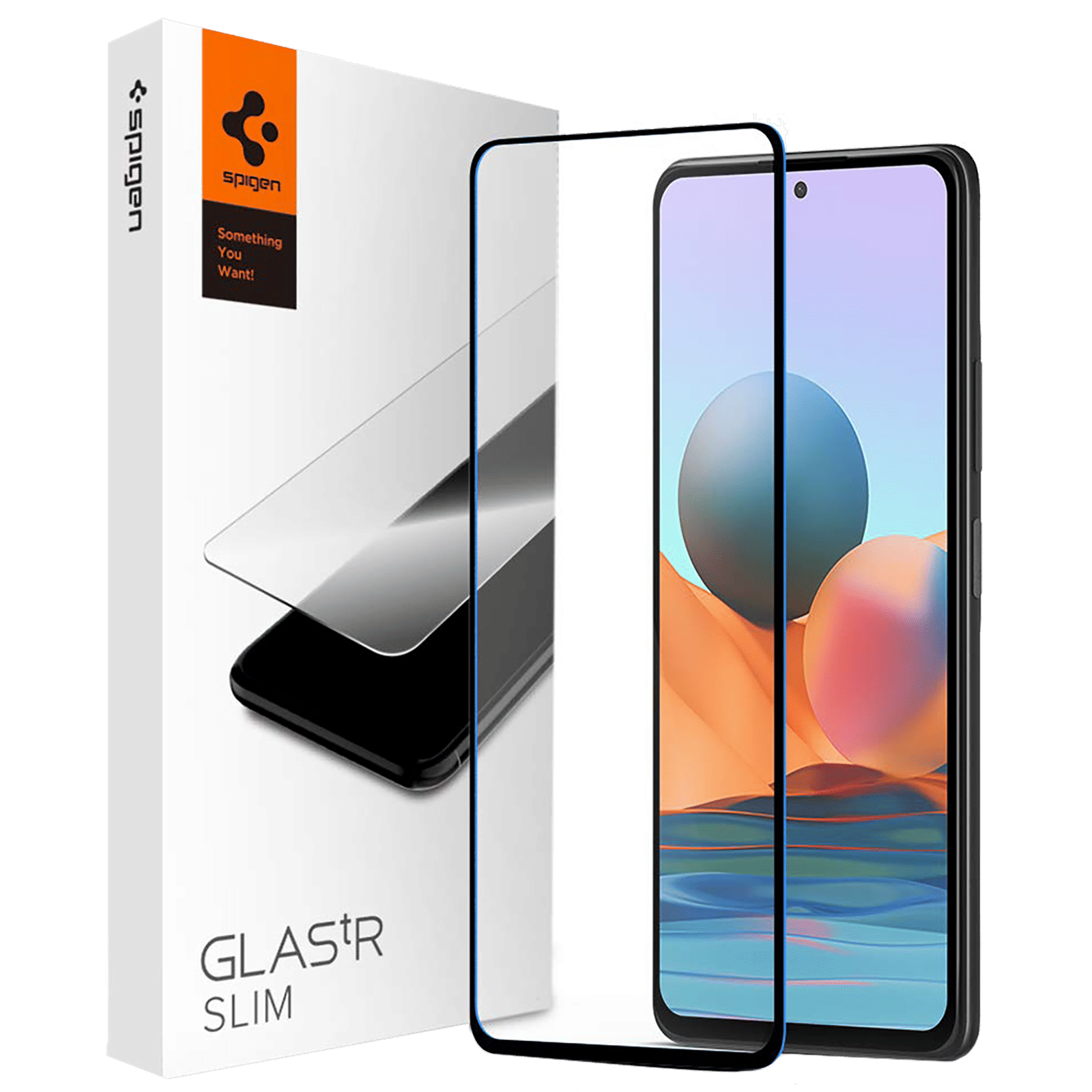 spigen GLAStR Slim Tempered Glass for Xiaomi Redmi Note 10 Pro (Bubble Proof)_1