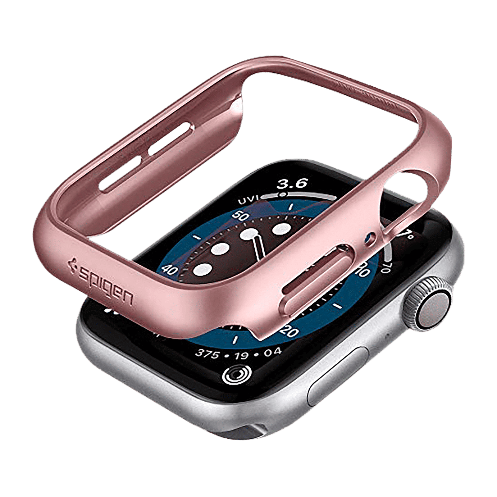 spigen Thin Fit PC Case for Apple Watch Series 9, 8, 7 (45mm) (Scratch Resistance, Rose Gold) spigen Thin Fit PC Case for Apple Watch Series 9, 8, 7 (45mm) (Scratch Resistance, Rose Gold)_1