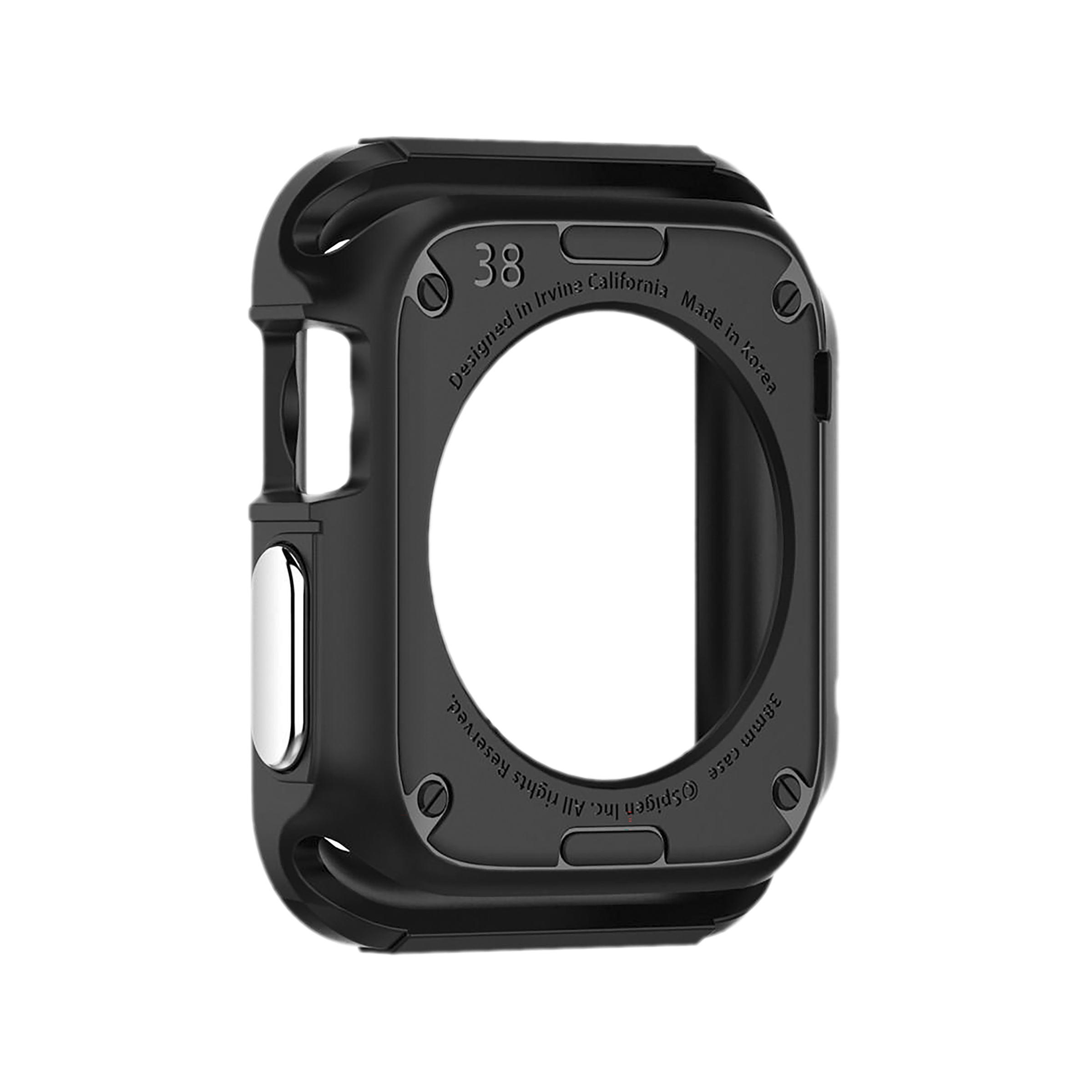 Spigen Rugged Armor TPU Case for Apple Watch Series 3, 2 & 1 (38mm) (Scratches & Bumps Protection, Black) Spigen Rugged Armor TPU Case for Apple Watch Series 3, 2 & 1 (38mm) (Scratches & Bumps Protection, Black)_6