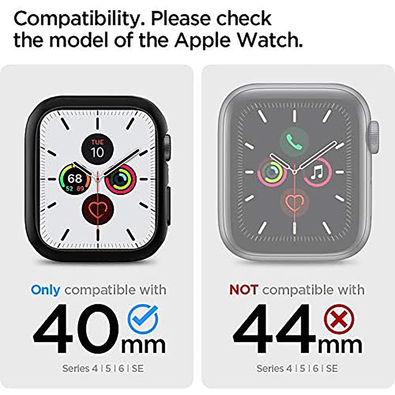 Spigen Thin Fit Polycarbonate Case for Apple Watch Series SE 2, SE, 6, 5 & 4 (40mm) (Razor-Thin Frame, Metallic Red) Spigen Thin Fit Polycarbonate Case for Apple Watch Series SE 2, SE, 6, 5 & 4 (40mm) (Razor-Thin Frame, Metallic Red)_12