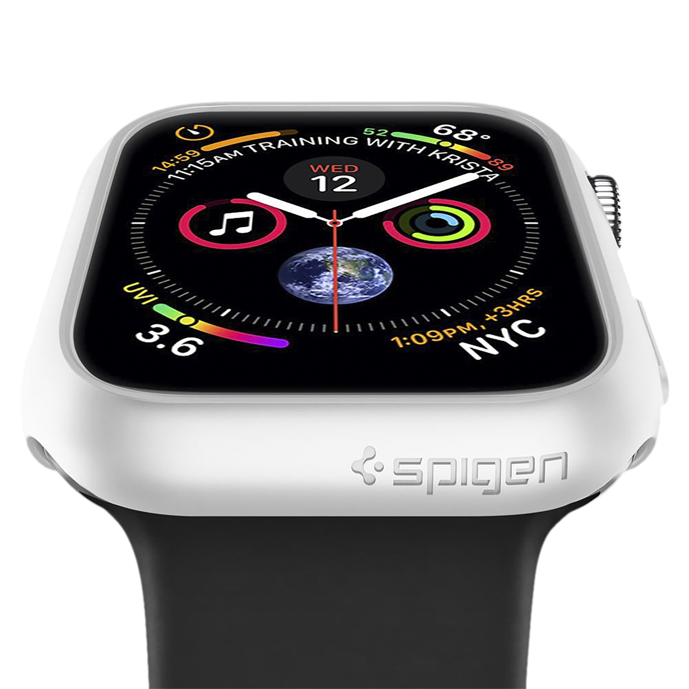 Spigen Thin Fit Polycarbonate Case for Apple Watch Series SE 2, SE, 6, 5 & 4 (44mm) (Razor-Thin Frame, White) Spigen Thin Fit Polycarbonate Case for Apple Watch Series SE 2, SE, 6, 5 & 4 (44mm) (Razor-Thin Frame, White)_5