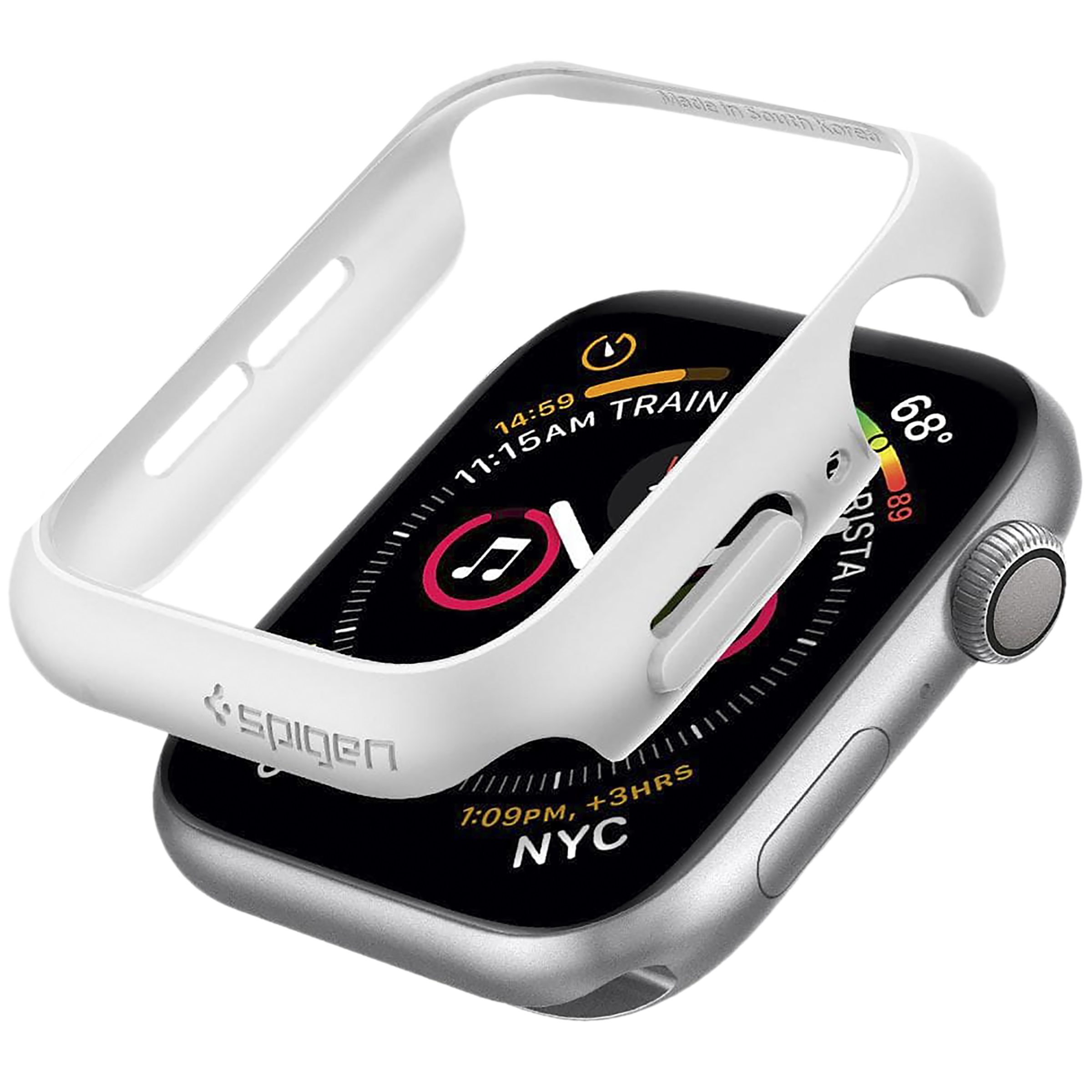 Spigen Thin Fit Polycarbonate Case for Apple Watch Series SE 2, SE, 6, 5 & 4 (44mm) (Razor-Thin Frame, White) Spigen Thin Fit Polycarbonate Case for Apple Watch Series SE 2, SE, 6, 5 & 4 (44mm) (Razor-Thin Frame, White)_9