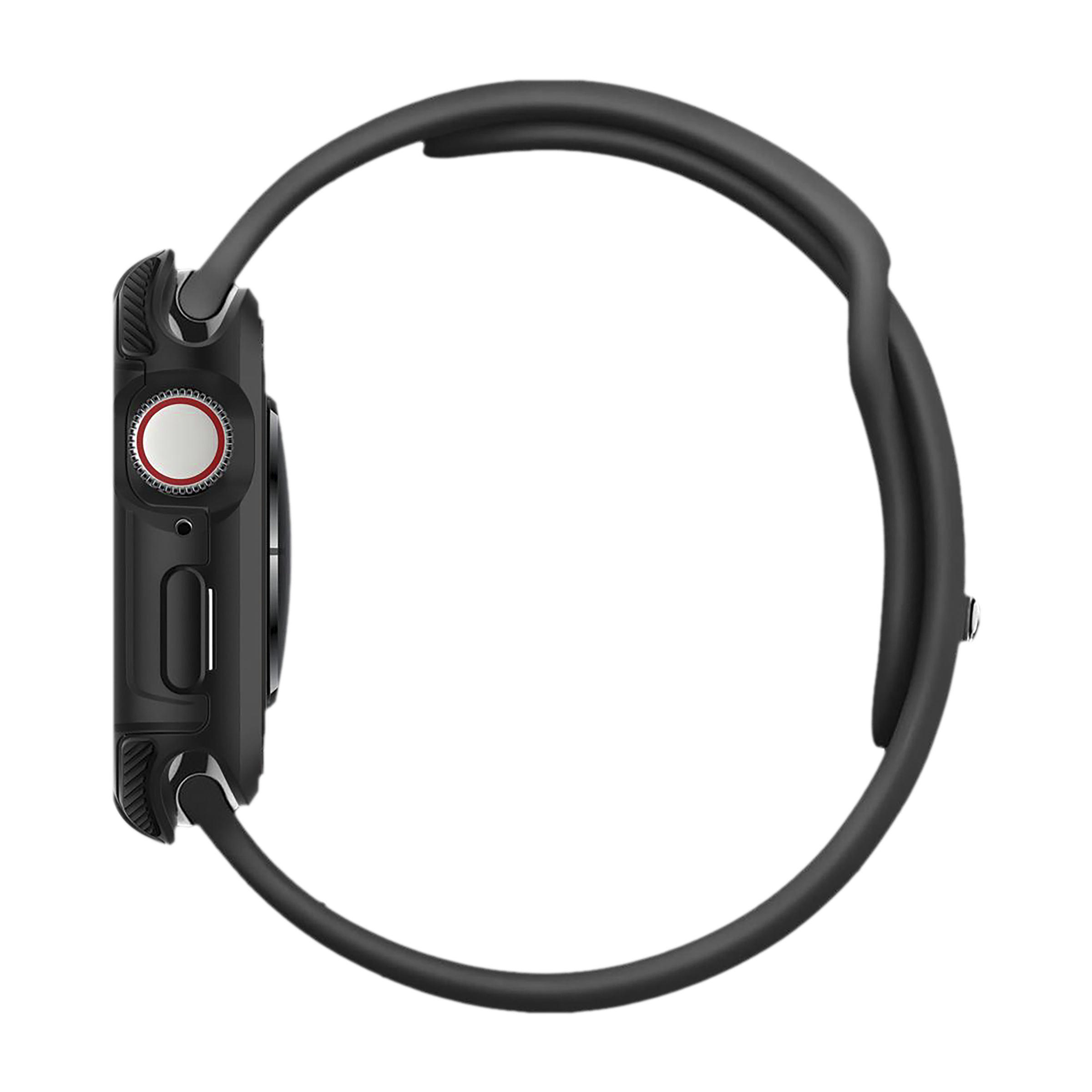 Spigen Tough Armor TPU & Polycarbonate Case for Apple Watch Series SE 2, SE, 6, 5 & 4 (44mm) (Shock-Absorbent Layer, Black)_6