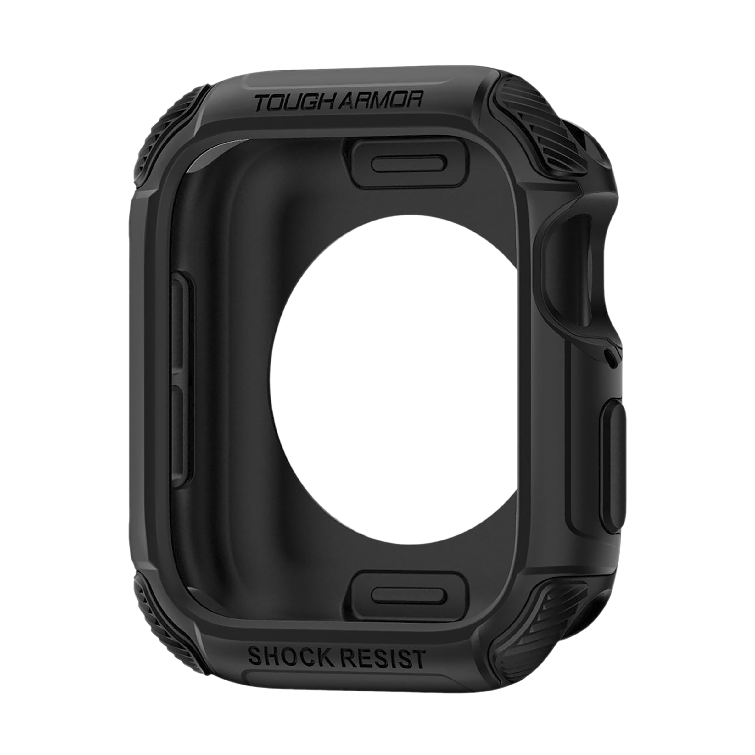 Spigen Tough Armor TPU & Polycarbonate Case for Apple Watch Series SE 2, SE, 6, 5 & 4 (44mm) (Shock-Absorbent Layer, Black)_7
