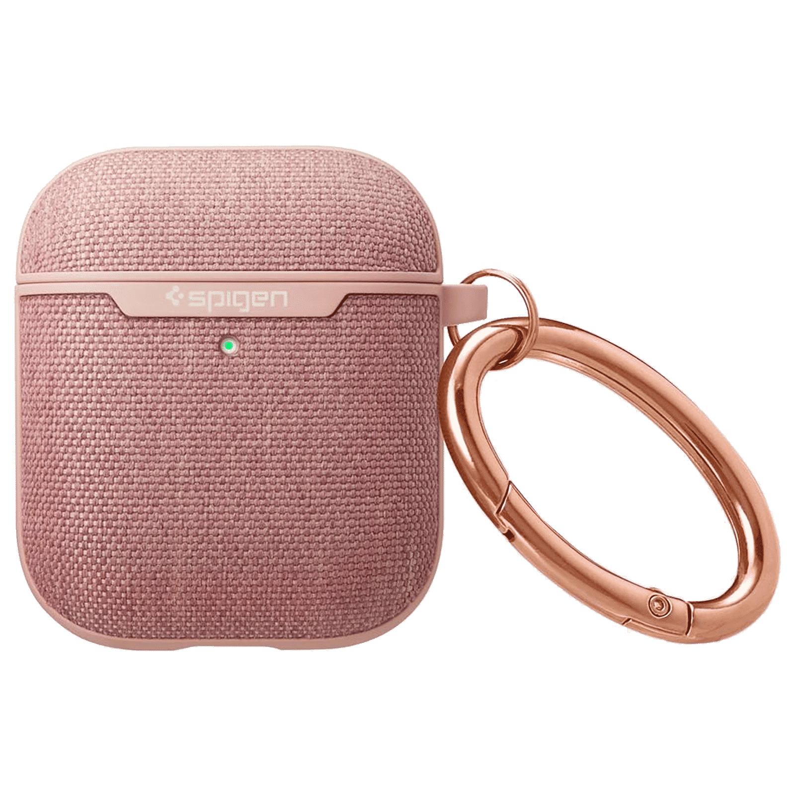 spigen Urban Fit PC & Fabric Full Cover Case For AirPods 1/AirPods 2 (Scratch-Free, 074CS27598, Rose Gold)_5