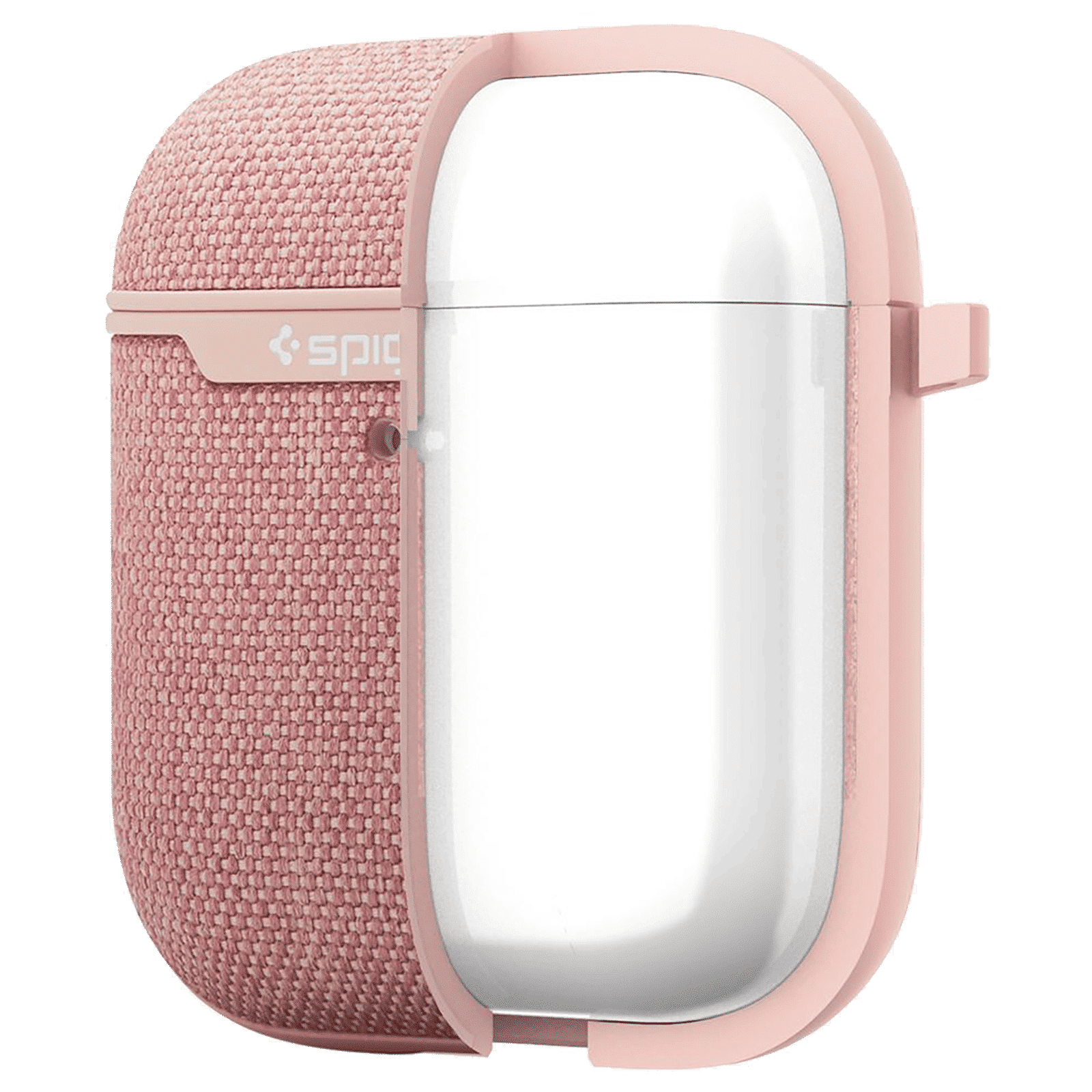 spigen Urban Fit PC & Fabric Full Cover Case For AirPods 1/AirPods 2 (Scratch-Free, 074CS27598, Rose Gold)_8