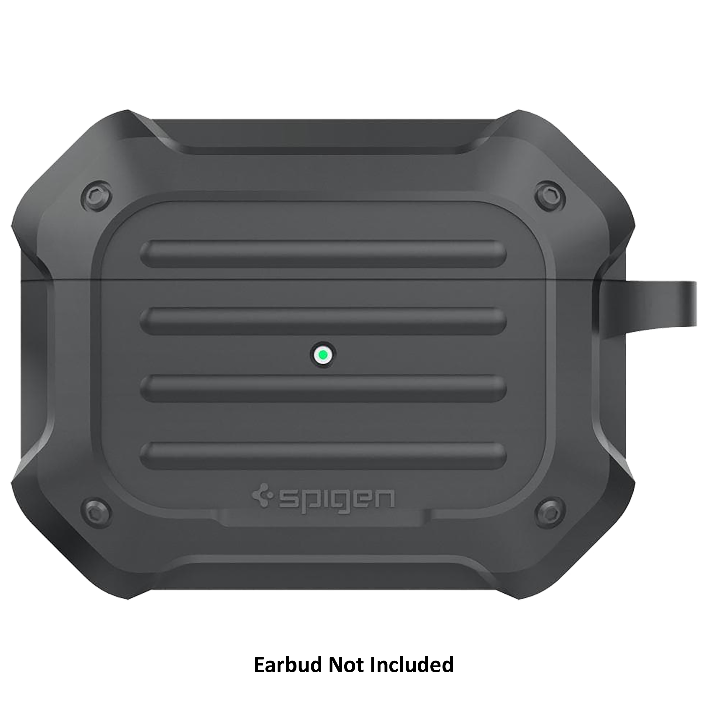 spigen Tough Armor Full Cover Case For AirPods Pro (Key Ring For Easy Portability, ASD00538, Charcoal)_2