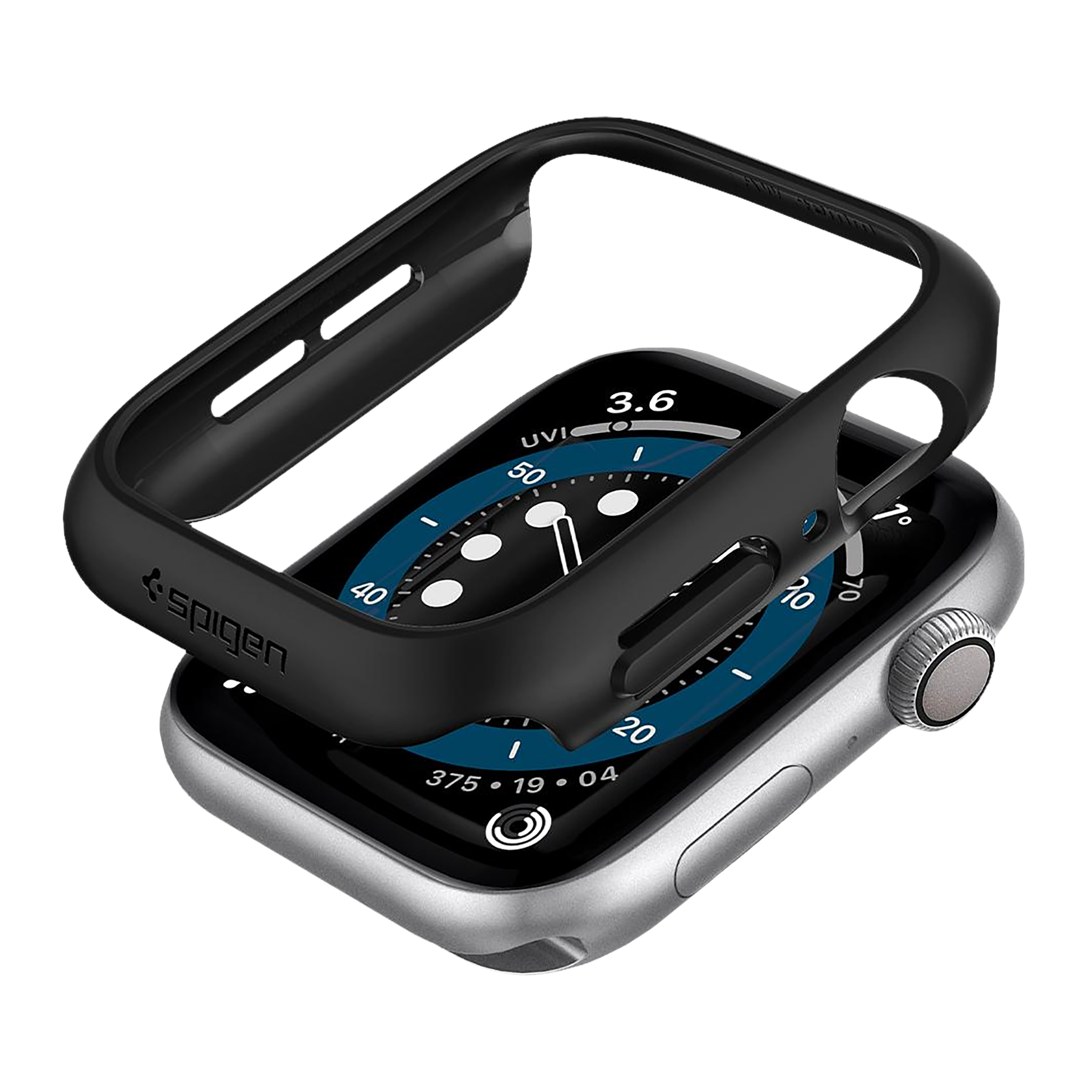 Spigen Thin Fit Polycarbonate Case for Apple Watch Series SE 2, SE, 6, 5 & 4 (40mm) (Razor-Thin Frame, Black) Spigen Thin Fit Polycarbonate Case for Apple Watch Series SE 2, SE, 6, 5 & 4 (40mm) (Razor-Thin Frame, Black)_1