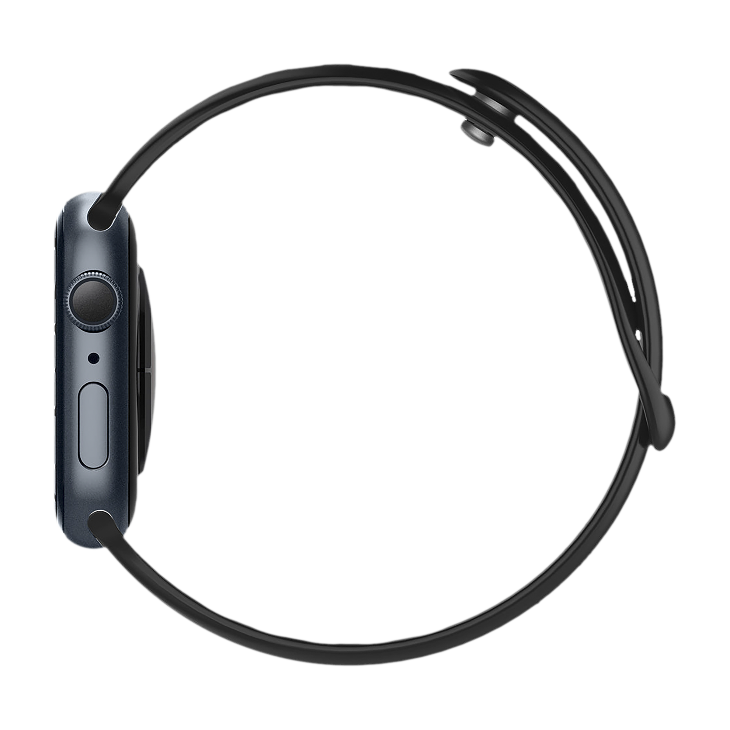 Spigen Silicone Band for Apple Watch Series SE, 7, 6, 5, 4, 3, 2 & 1 (41mm / 40mm / 38mm) (Adjustable Length, Black)_6
