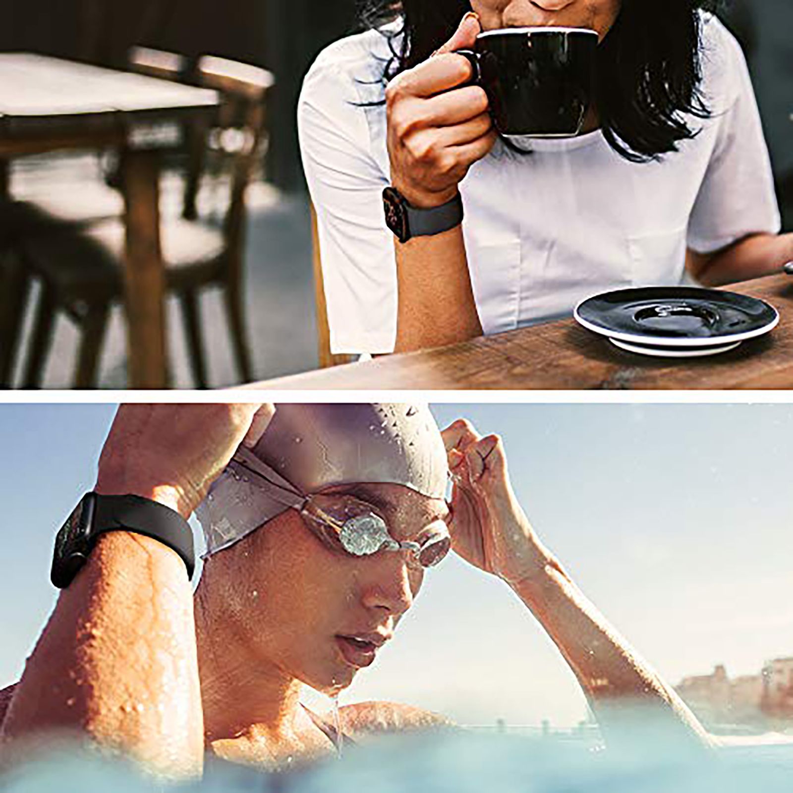 Spigen Silicone Band for Apple Watch Series SE, 7, 6, 5, 4, 3, 2 & 1 (41mm / 40mm / 38mm) (Adjustable Length, Black)_8