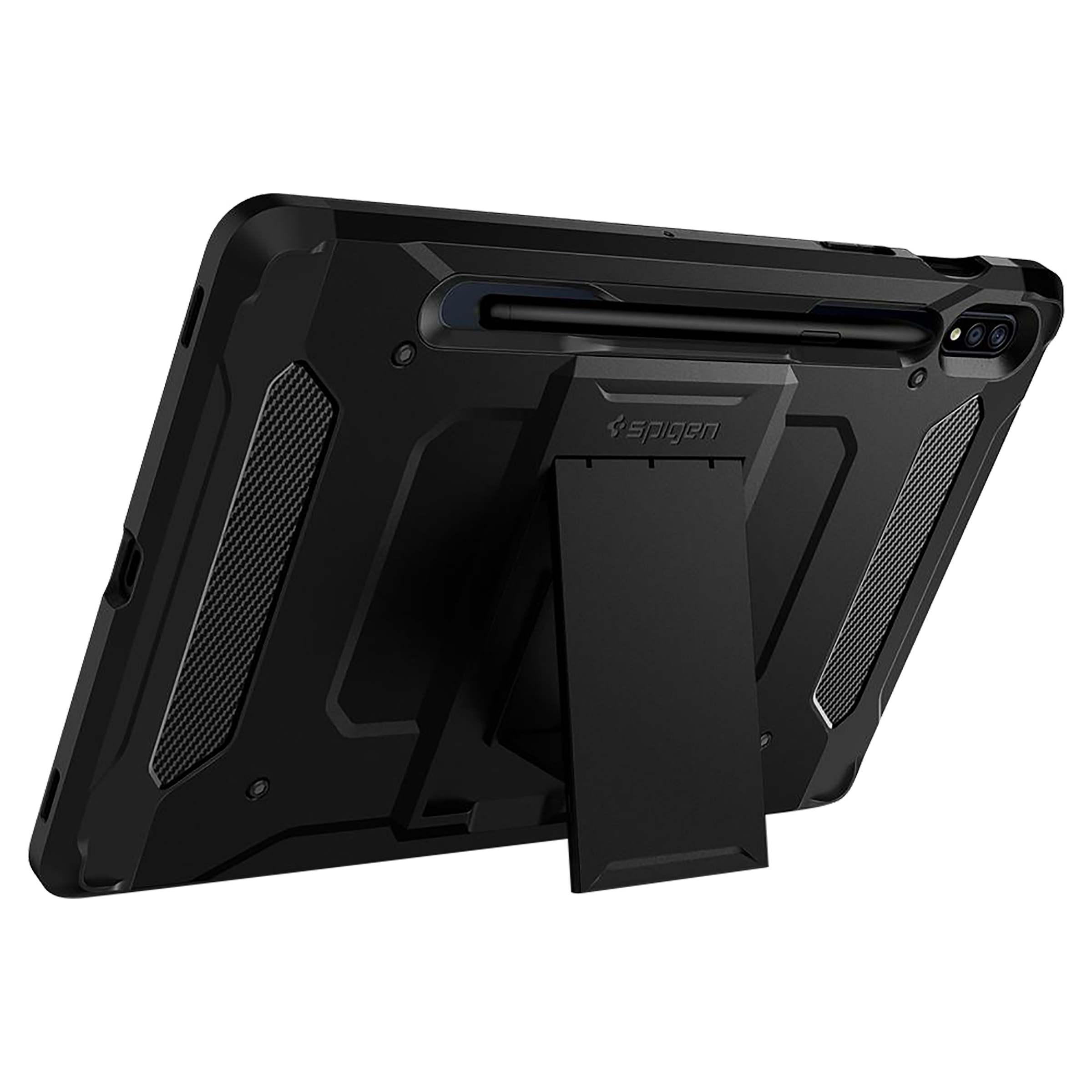 spigen Tough Armor Pro Polycarbonate Back Cover for SAMSUNG Galaxy Tab S8, Tab S7 (Raised bezels, Gunmetal)_11