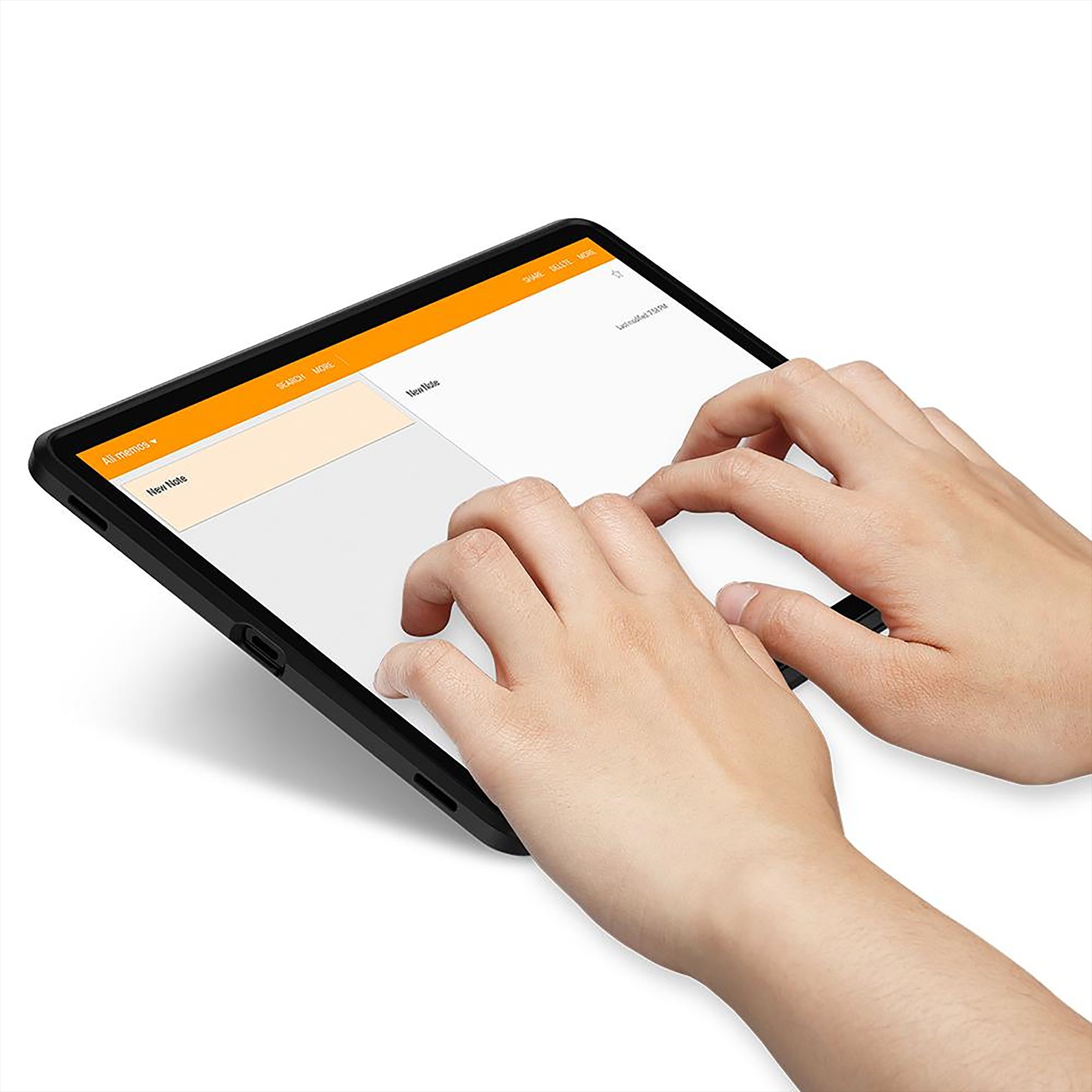 spigen Tough Armor Pro Polycarbonate Back Cover for SAMSUNG Galaxy Tab S8, Tab S7 (Raised bezels, Gunmetal)_14