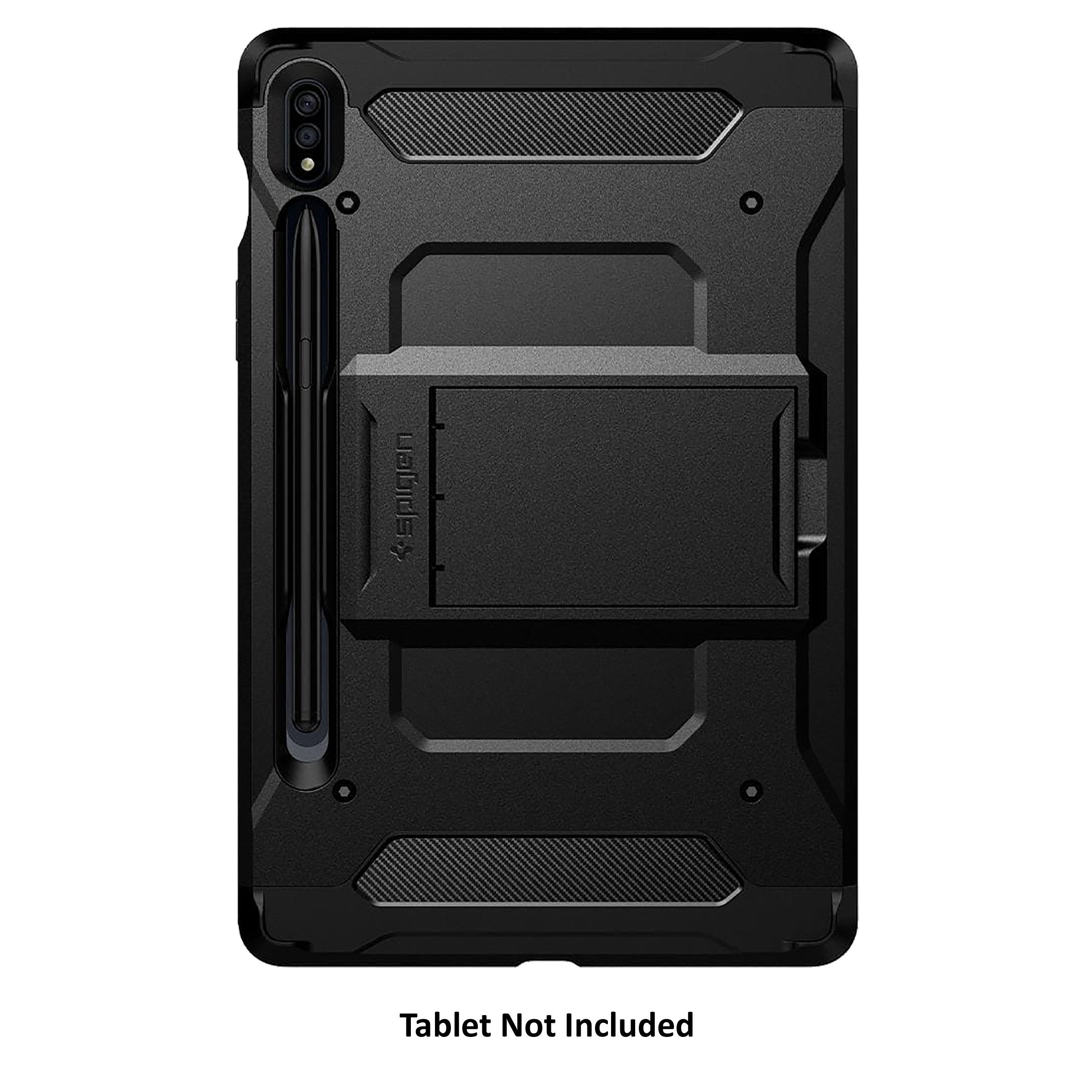 spigen Tough Armor Pro Polycarbonate Back Cover for SAMSUNG Galaxy Tab S8, Tab S7 (Raised bezels, Gunmetal)_3