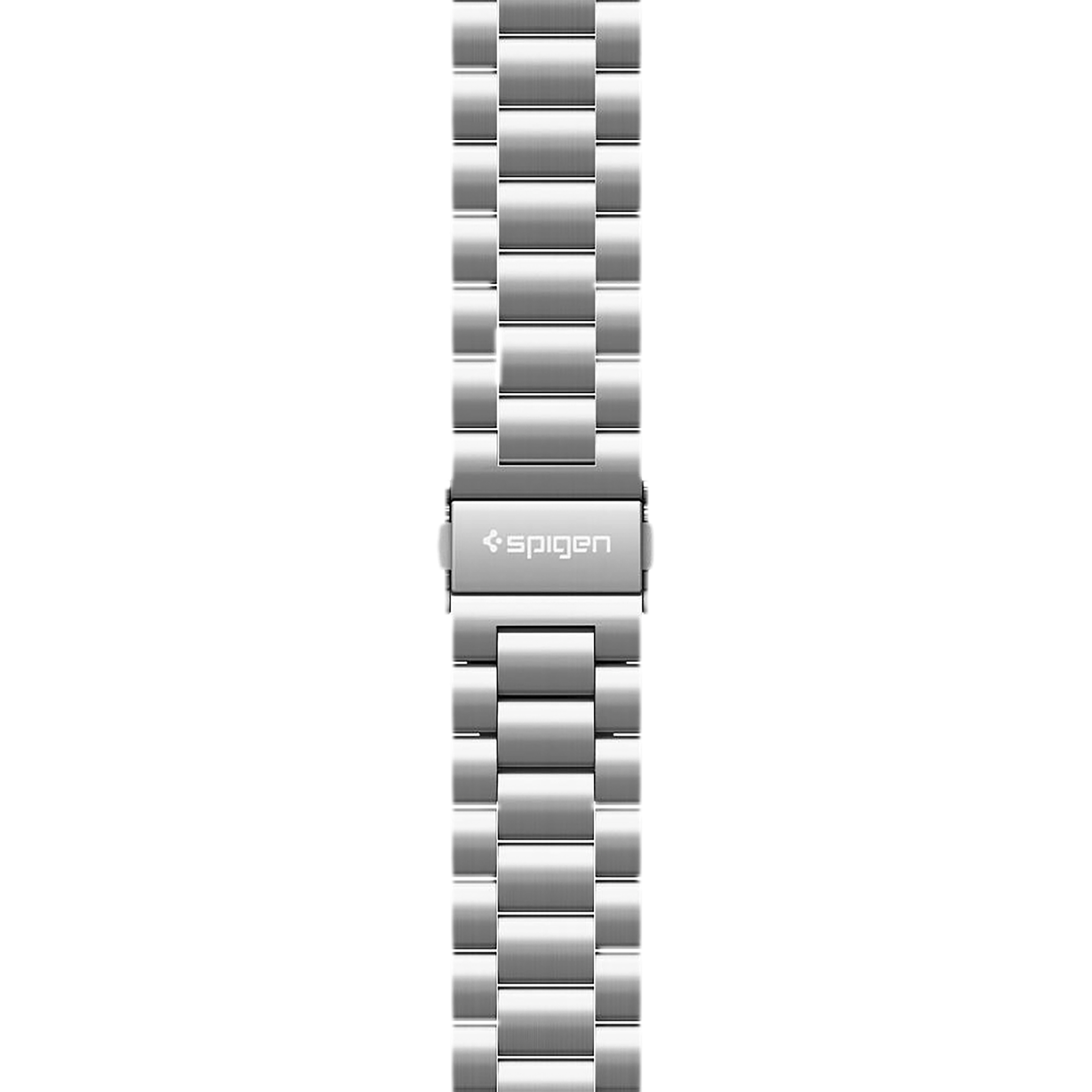 Spigen Modern Fit Stainless Steel Band for SAMSUNG Galaxy Watch Series 5, 5 Pro, 4, 4 Classic, 3, Active 1 & 2 (40mm / 41mm / 42mm / 44mm / 45mm / 46mm) (Metal Clasp, Silver)_5