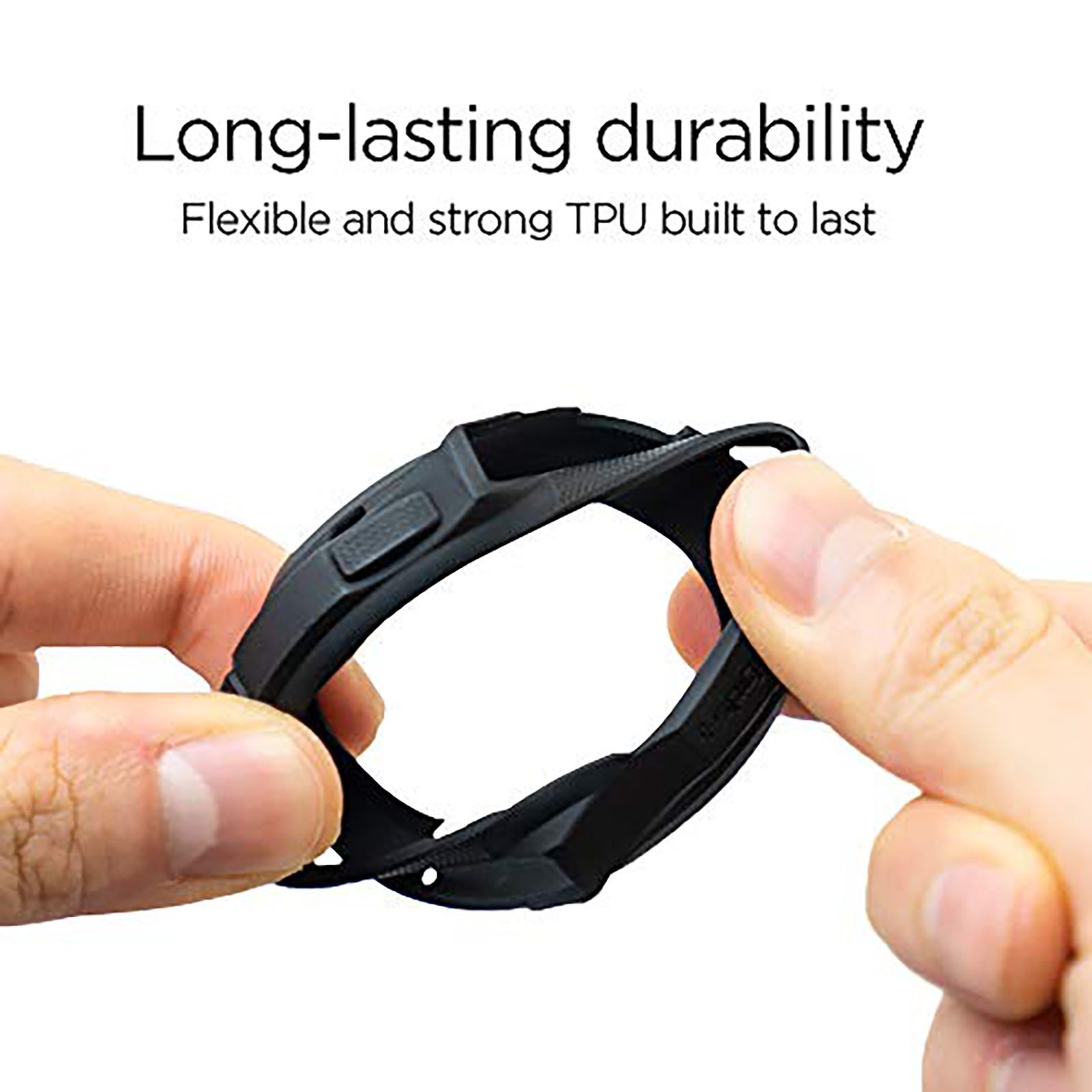 Spigen Liquid Air TPU Case for SAMSUNG Galaxy Watch (46mm) (Shock-Absorbent Layer, Black)_7