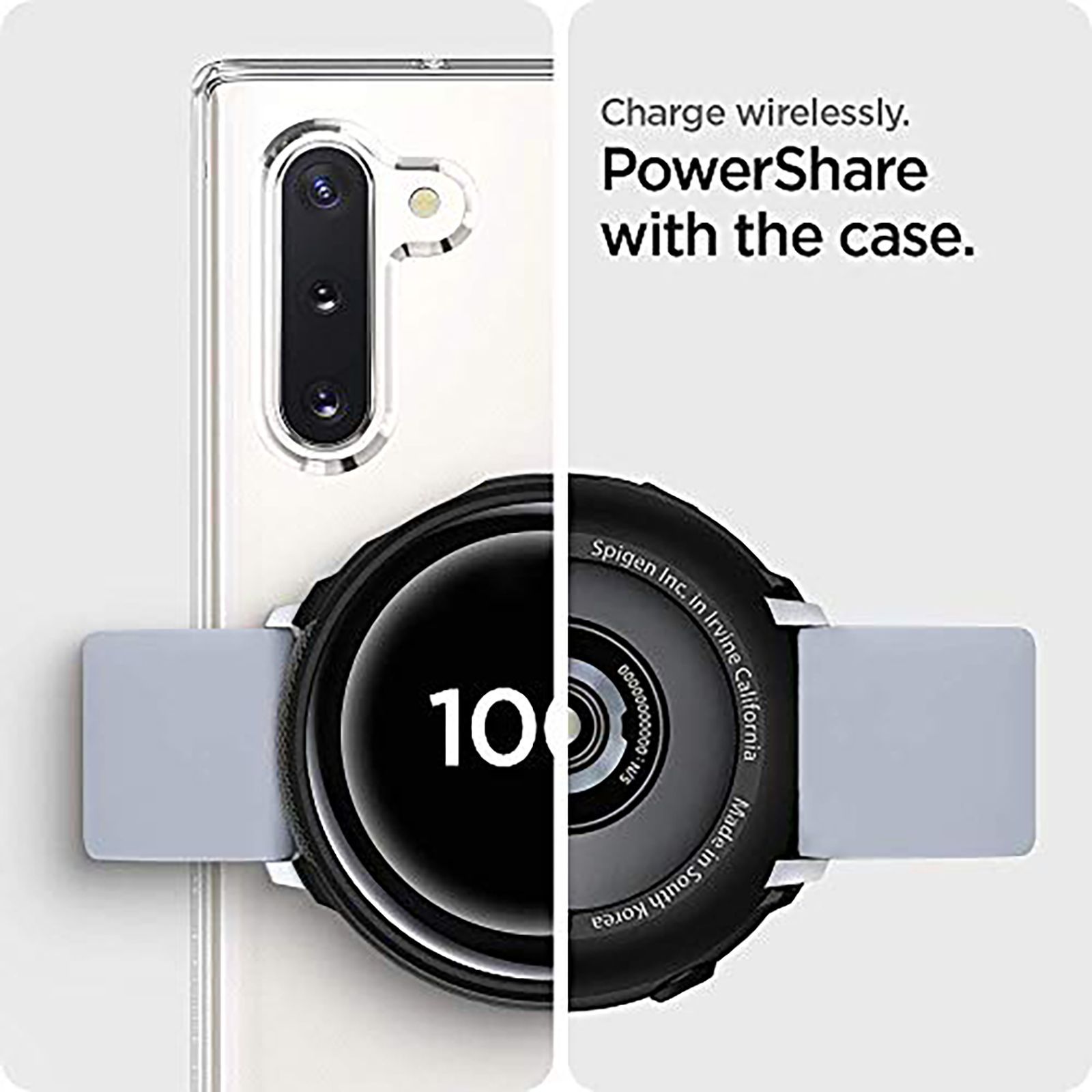 Spigen Liquid Air TPU Case for SAMSUNG Galaxy Watch Active 2 (40mm) (Shock-Absorbent Layer, Matte Black)_13