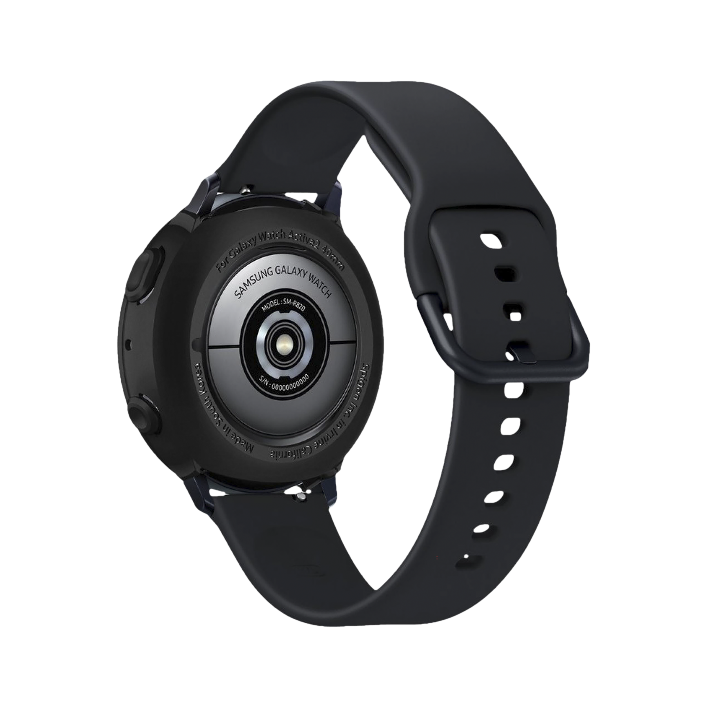 Spigen Liquid Air TPU Case for SAMSUNG Galaxy Watch Active 2 (40mm) (Shock-Absorbent Layer, Matte Black)_4
