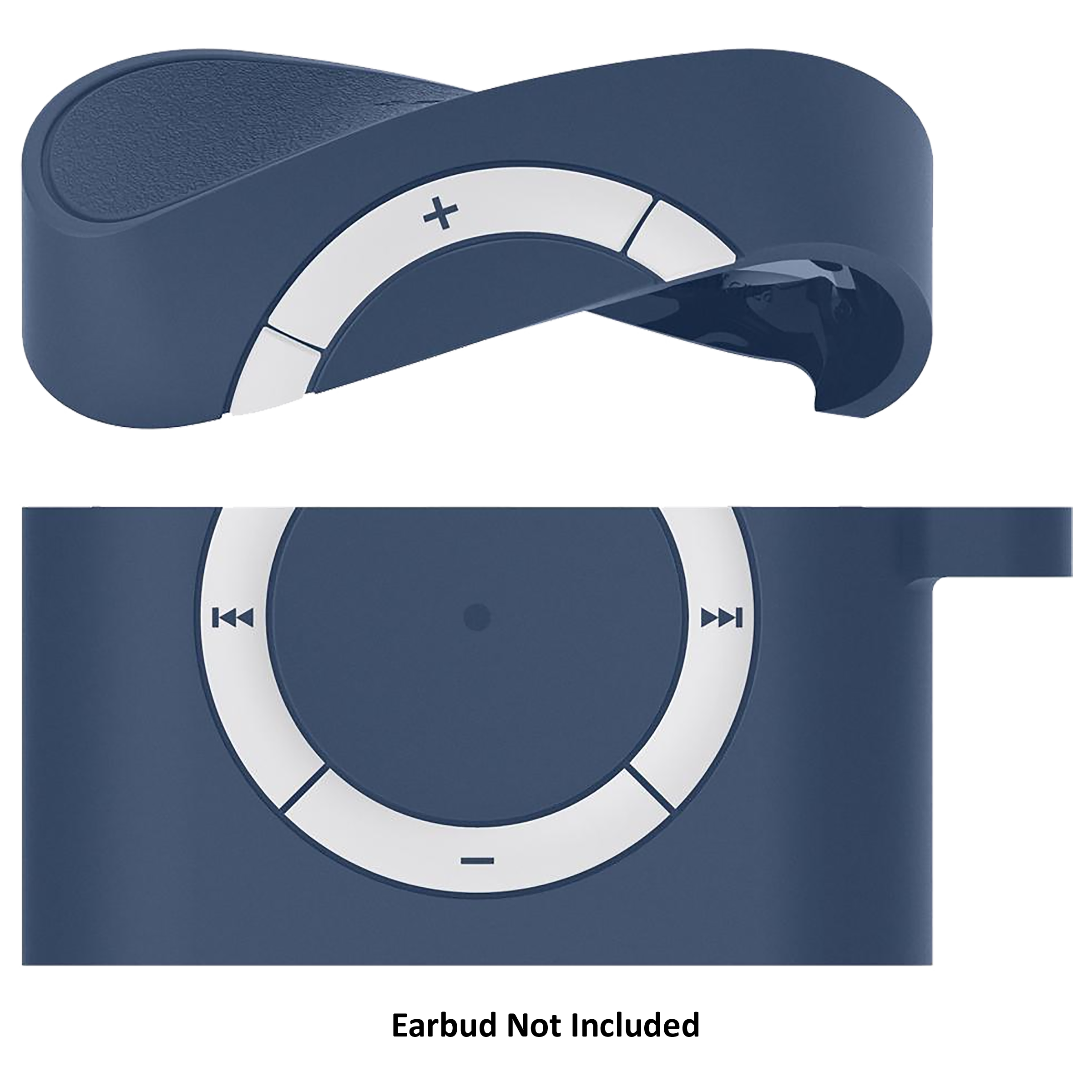 spigen Classic Shuffle Silicone Full Case Cover for Apple AirPods Pro (Retro Inspired Design, Deep Blue)_4