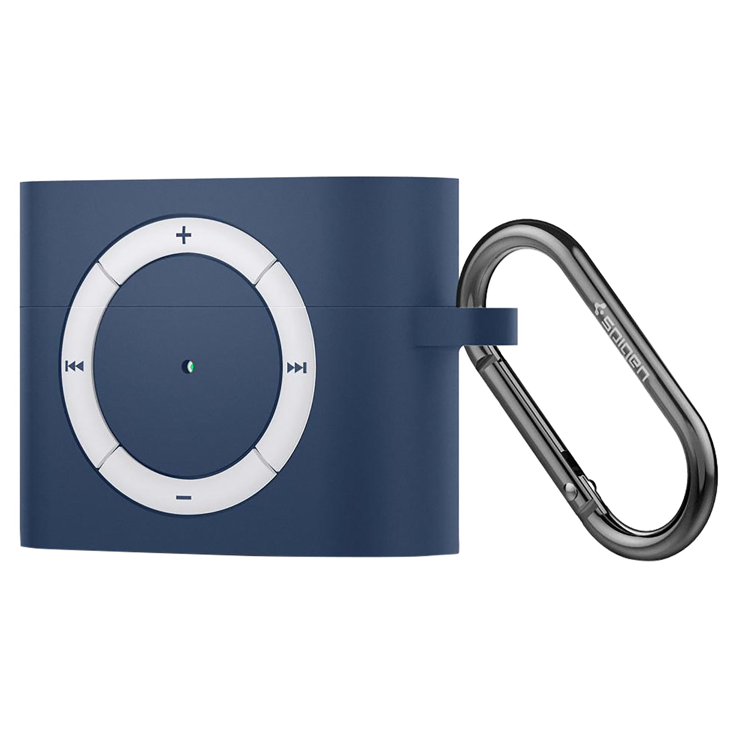 spigen Classic Shuffle Silicone Full Case Cover for Apple AirPods Pro (Retro Inspired Design, Deep Blue)_1