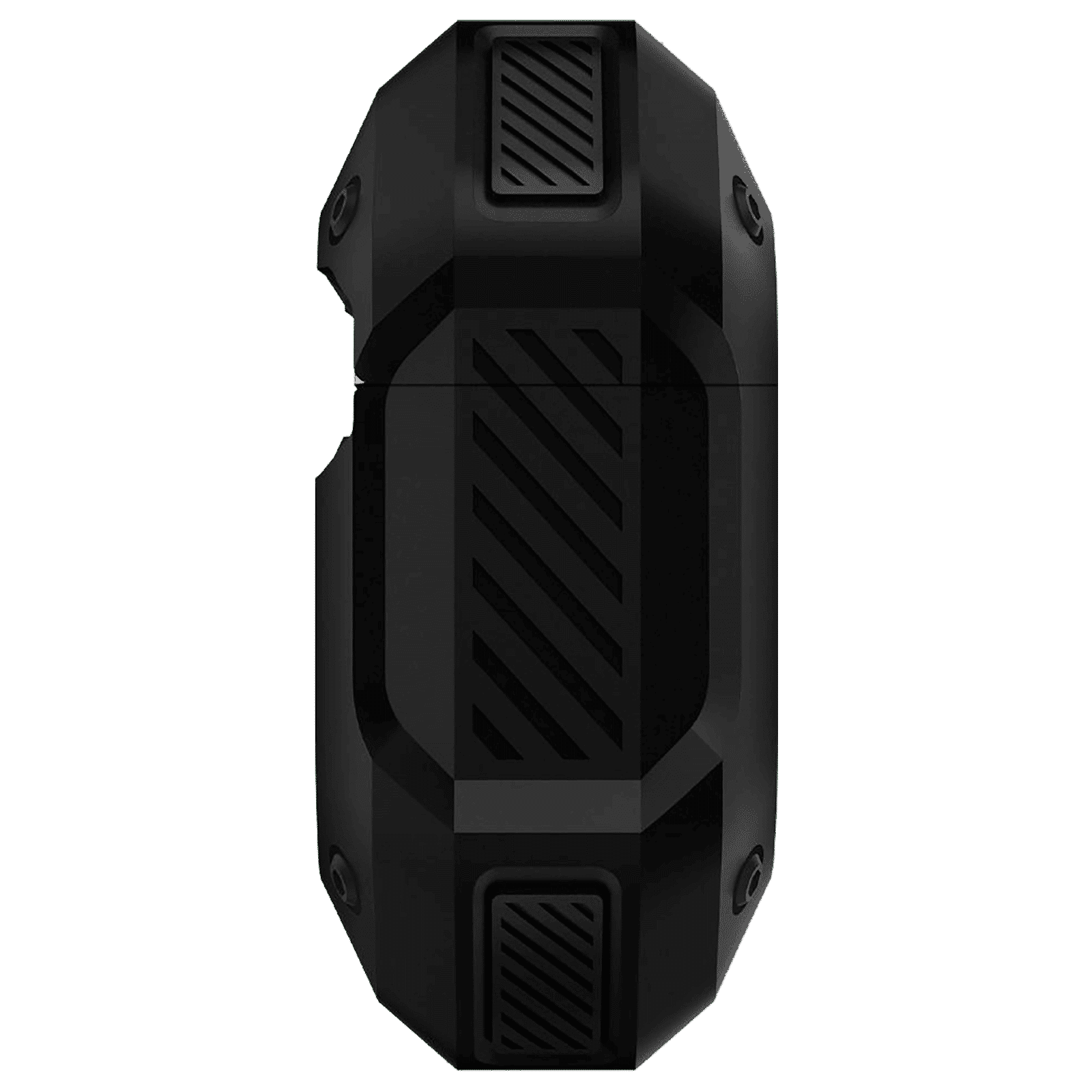 spigen Tough Armor Silicone Full Cover Case For AirPods Pro (Key Ring For Easy Portability, ASD00537, Black)_3