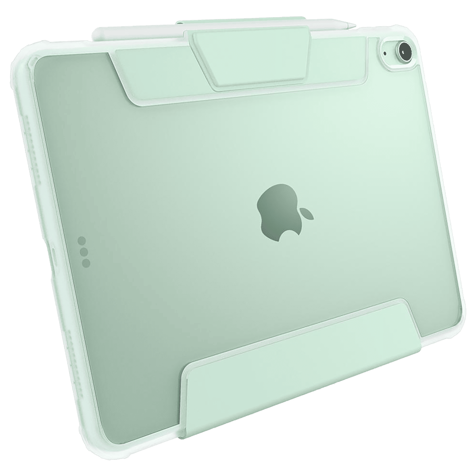spigen Ultra Hybrid Pro Polycarbonate Flip Cover for Apple iPad Air 10.9 Inch (Apple Pencil Functions, Green)_13