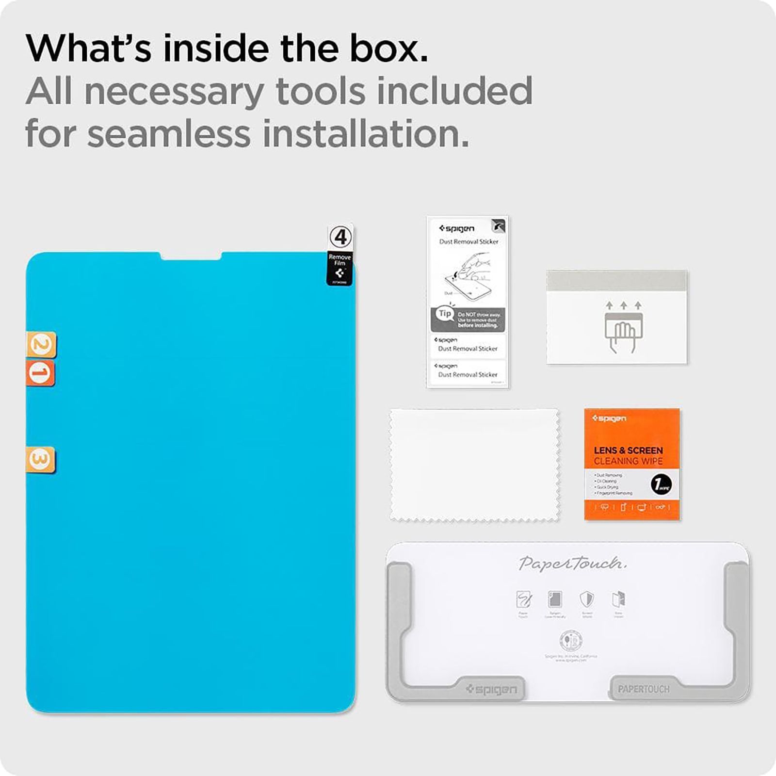 spigen Paper Touch Pro Screen Protector For Apple iPad Pro 10.9"/iPad Pro 11" (2018/2020) (Matte Finish, AFL02790, Transparent)_6