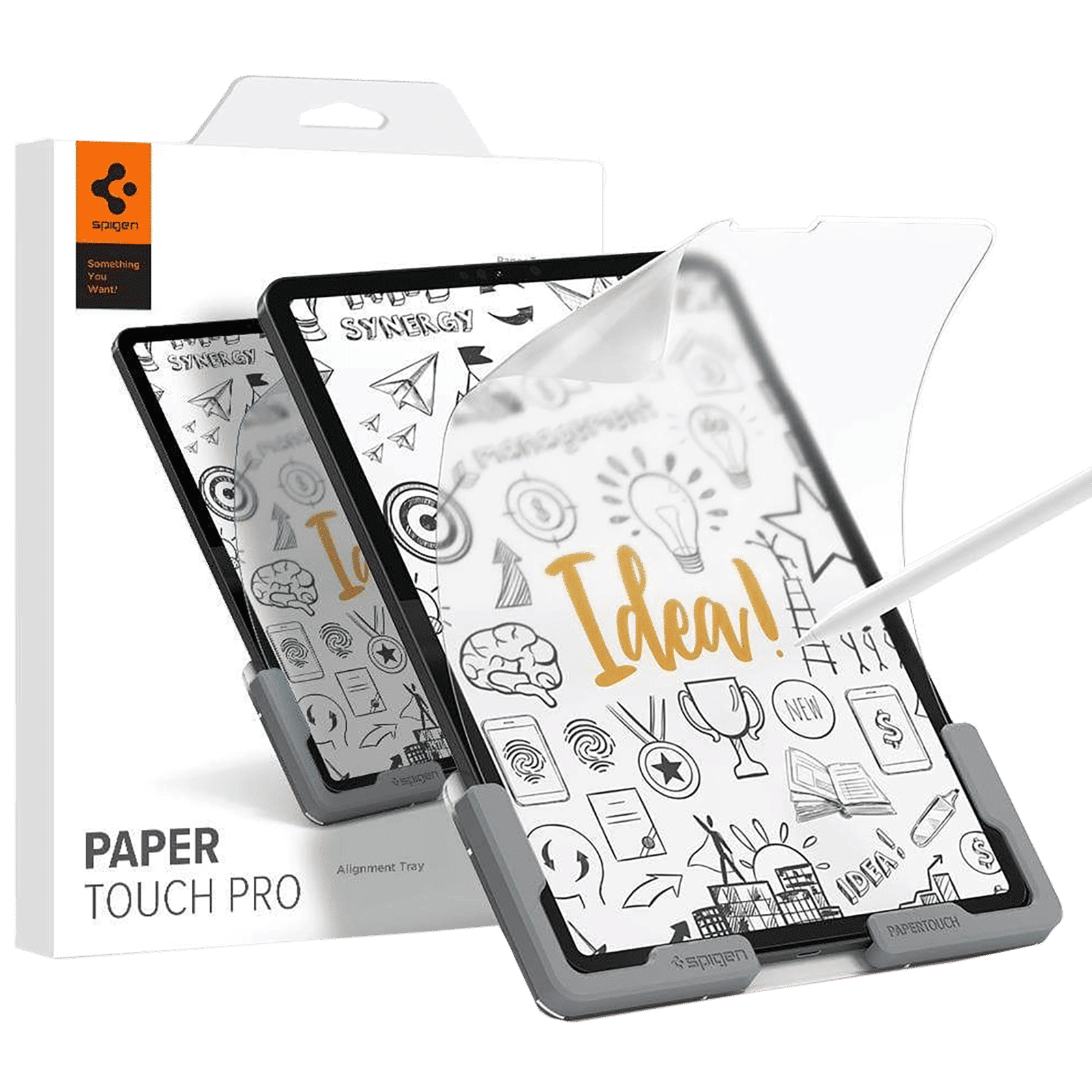 spigen Paper Touch Pro Screen Protector For Apple iPad Pro 10.9"/iPad Pro 11" (2018/2020) (Matte Finish, AFL02790, Transparent)_1