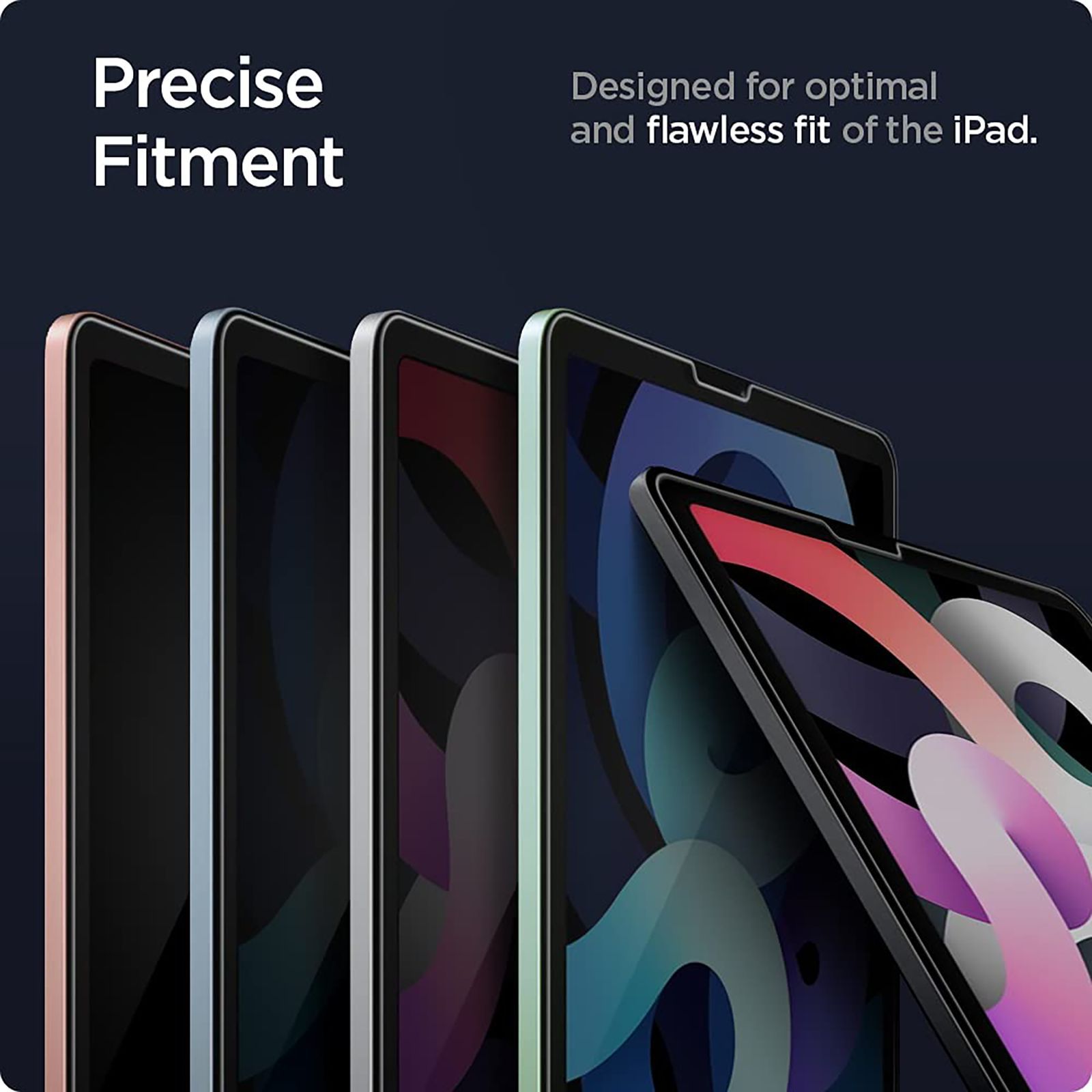 spigen GLAS.tR EZ FIT Screen Protector For Apple iPad Air 10.9" (2021/2020) (Oleophobic Coating, AGL02065, Transparent) spigen GLAS.tR EZ FIT Screen Protector For Apple iPad Air 10.9" (2021/2020) (Oleophobic Coating, AGL02065, Transparent)_12