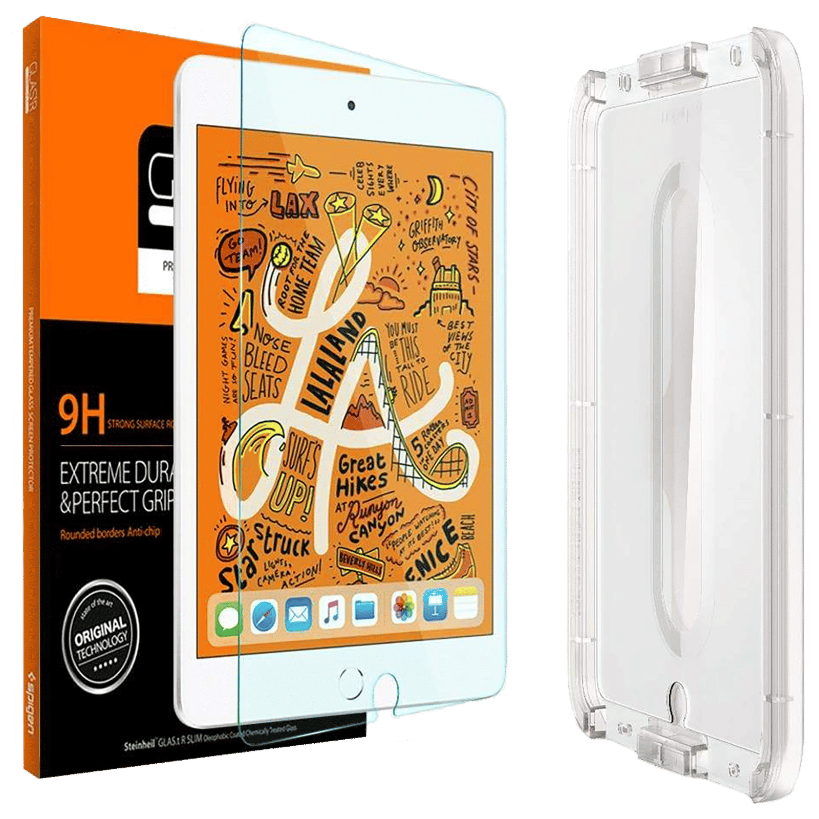 spigen GLAStR Slim Tempered Glass for Apple iPad Mini 5 (2019), Mini 4 (Oleophobic Coating) spigen GLAStR Slim Tempered Glass for Apple iPad Mini 5 (2019), Mini 4 (Oleophobic Coating)_1