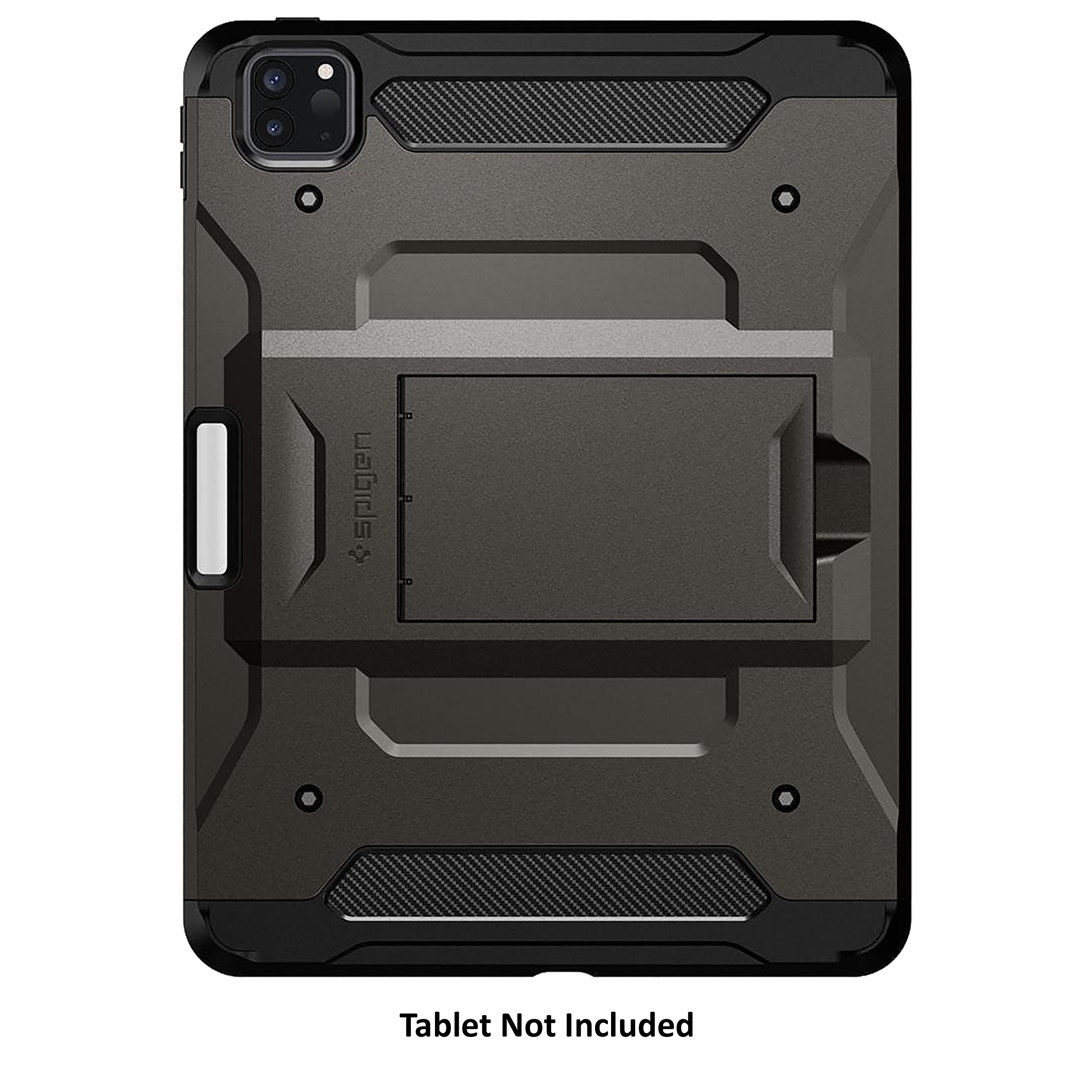 spigen Tough Armor Pro TPU Back Cover for Apple iPad Pro 11 Inch (Air Cushion Technology, Gunmetal)_3