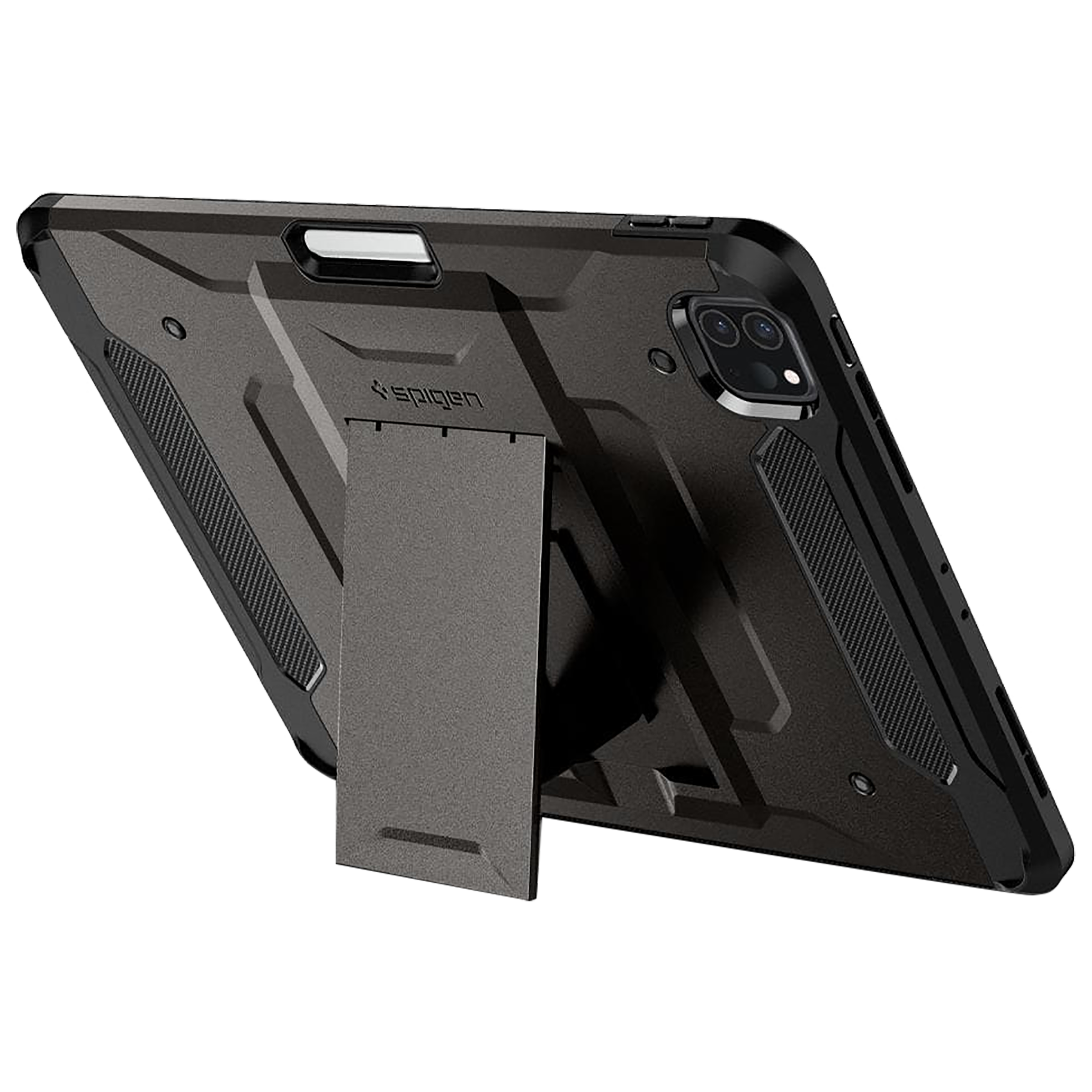 spigen Tough Armor Pro TPU Back Cover for Apple iPad Pro 11 Inch (Air Cushion Technology, Gunmetal)_9