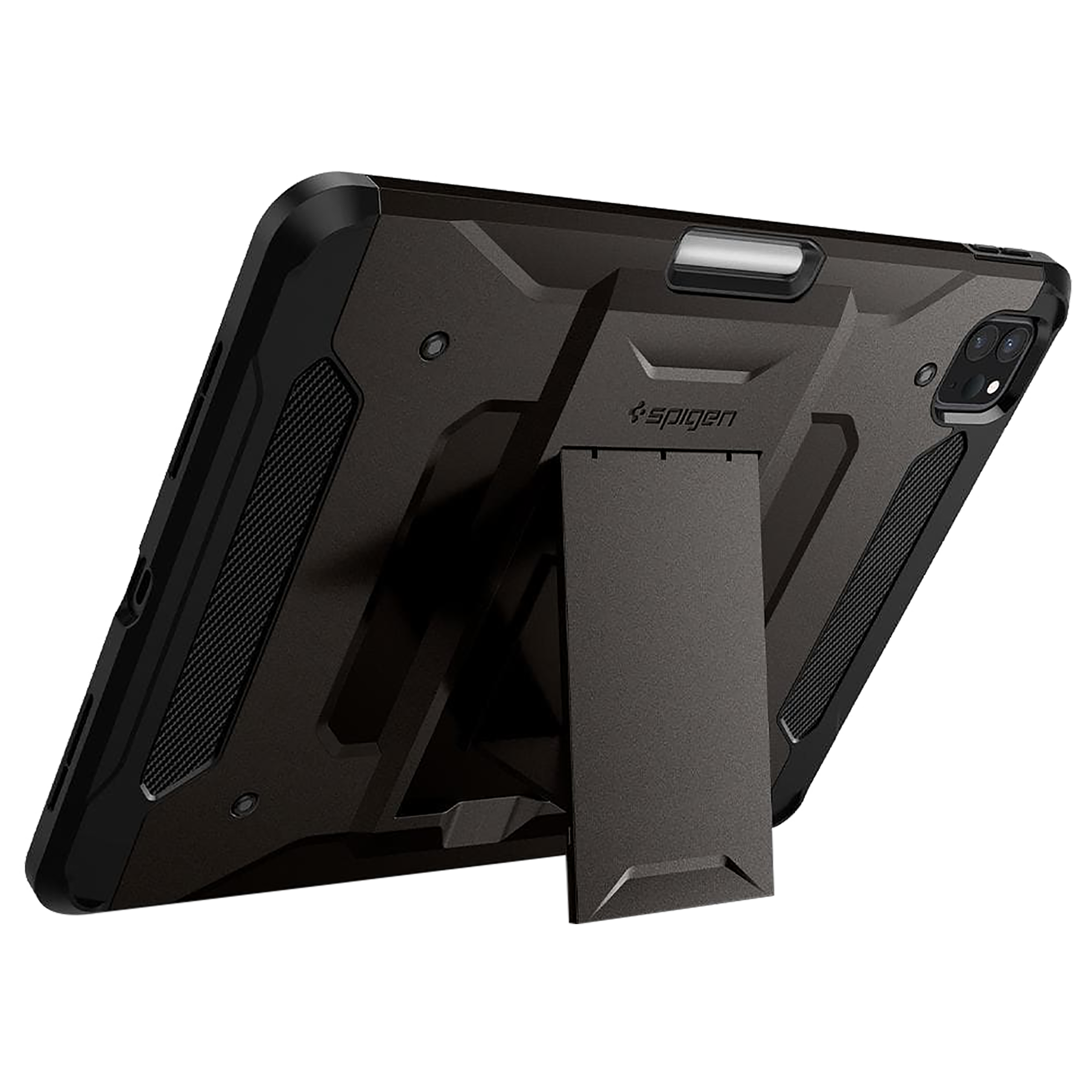 spigen Tough Armor Pro TPU Back Cover for Apple iPad Pro 11 Inch (Air Cushion Technology, Gunmetal)_10