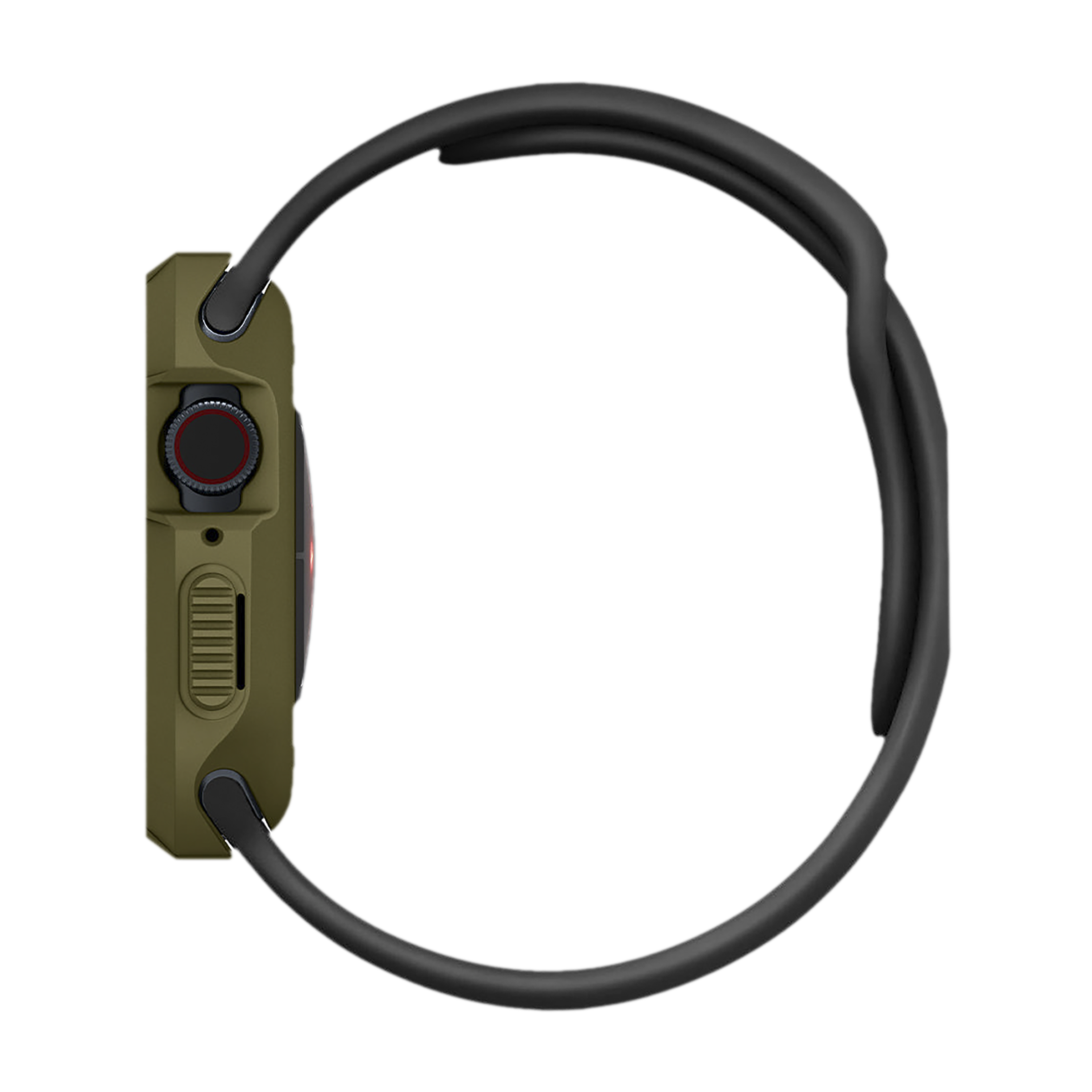 Spigen Rugged Armor TPU Case for Apple Watch Series SE 2, SE, 8, 7, 6, 5 & 4 (41mm / 40mm) (Shock-Absorbent Layer, Olive Green)_6