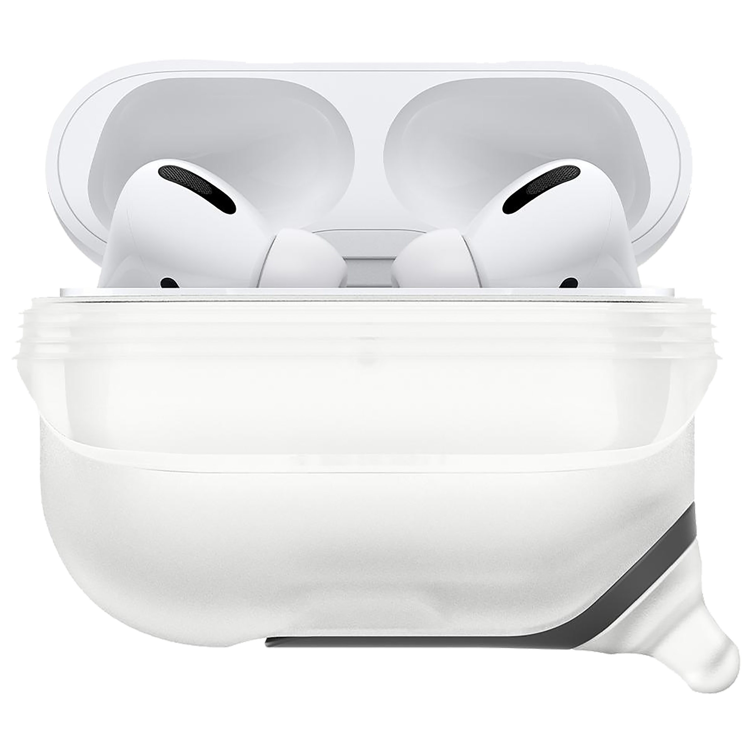 spigen Slim Armor IP Silicone Full Cover Case For AirPods Pro (Fully Compatible With Wireless Charging, ASD02236, Frost Clear)_14