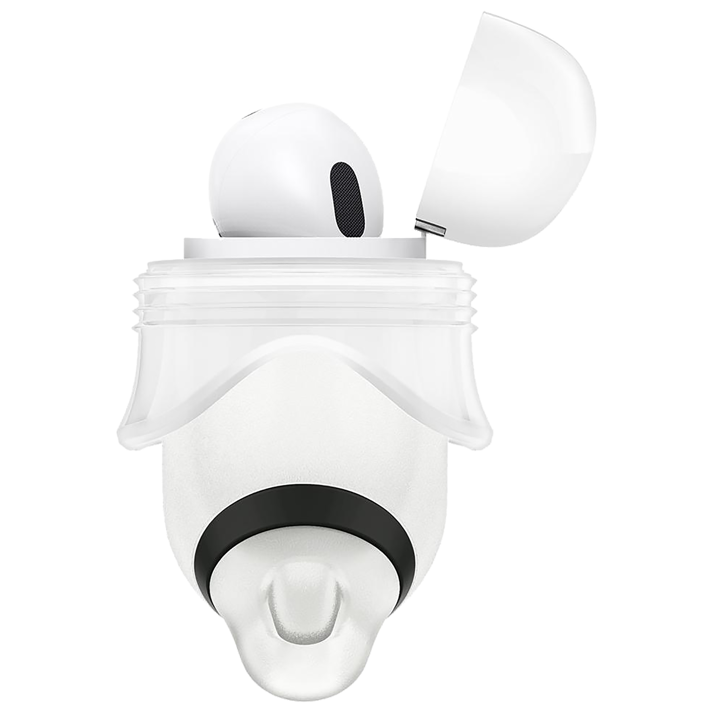 spigen Slim Armor IP Silicone Full Cover Case For AirPods Pro (Fully Compatible With Wireless Charging, ASD02236, Frost Clear)_4