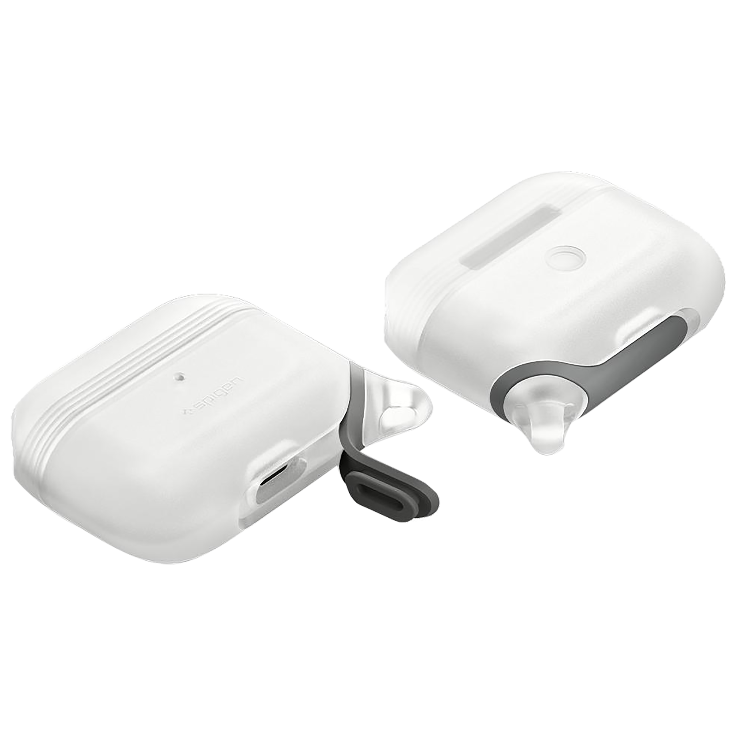 spigen Slim Armor IP Silicone Full Cover Case For AirPods Pro (Fully Compatible With Wireless Charging, ASD02236, Frost Clear)_1