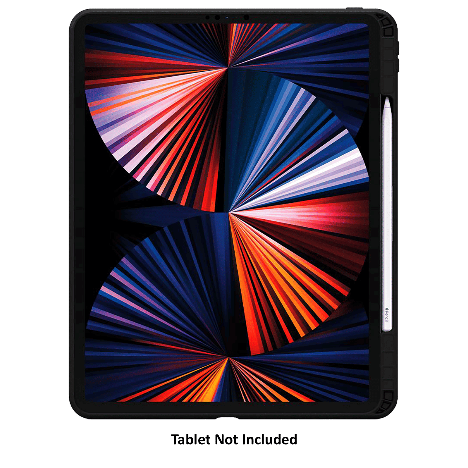 spigen Tough Armor Pro TPU & PC Back Case with Stand For iPad Pro 12.9" (2021) (Air Cushion Technology, ACS02881, Black)_2