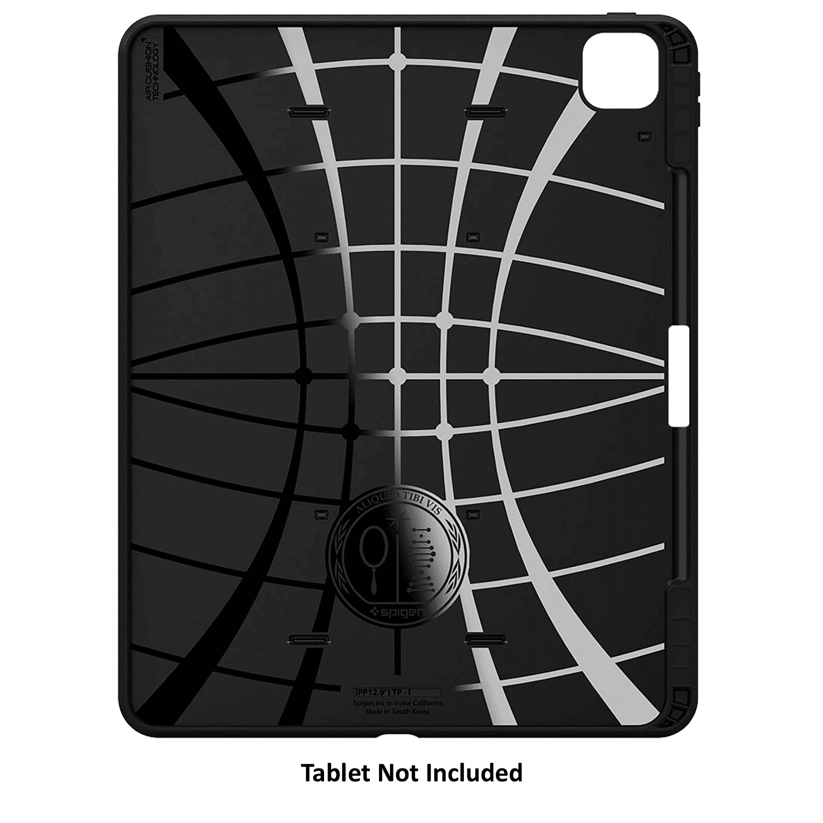 spigen Tough Armor Pro TPU & PC Back Case with Stand For iPad Pro 12.9" (2021) (Air Cushion Technology, ACS02881, Black)_4