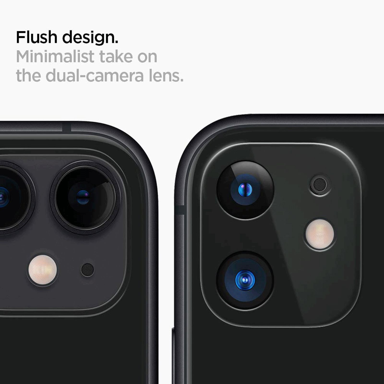 spigen Glas.tR Slim Camera Lens Protector For iPhone 11 (Anti-Scratch, AGL00506, Black)_6