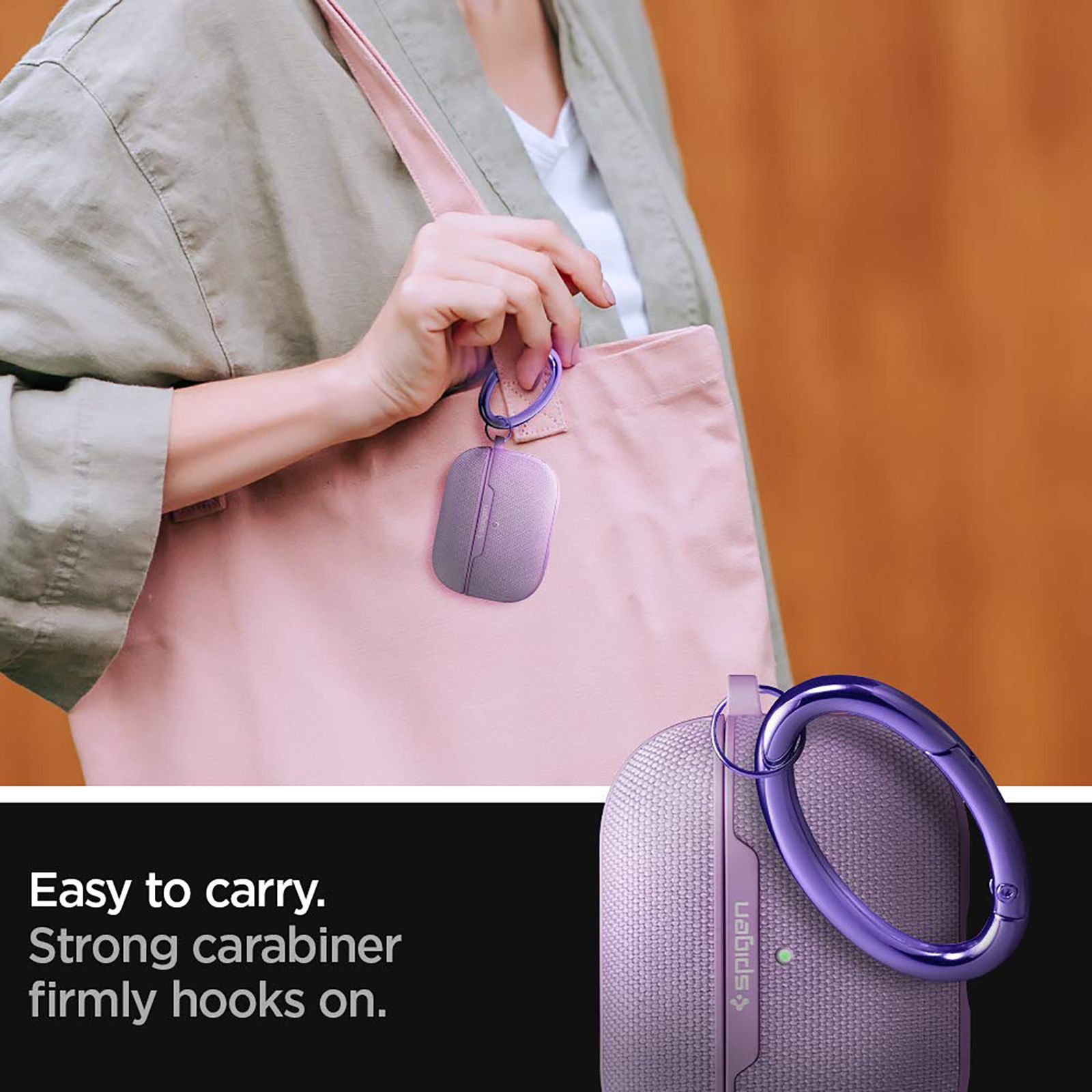 spigen Urban Fit PC & Fabric Full Cover Case For AirPods Pro (Scratch-Free, ASD00574, Purple) spigen Urban Fit PC & Fabric Full Cover Case For AirPods Pro (Scratch-Free, ASD00574, Purple)_14