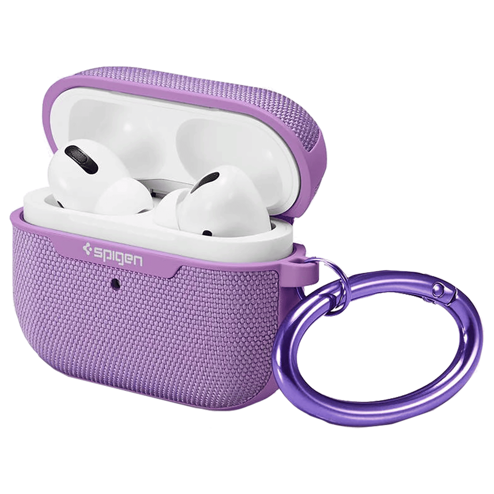 spigen Urban Fit PC & Fabric Full Cover Case For AirPods Pro (Scratch-Free, ASD00574, Purple) spigen Urban Fit PC & Fabric Full Cover Case For AirPods Pro (Scratch-Free, ASD00574, Purple)_7