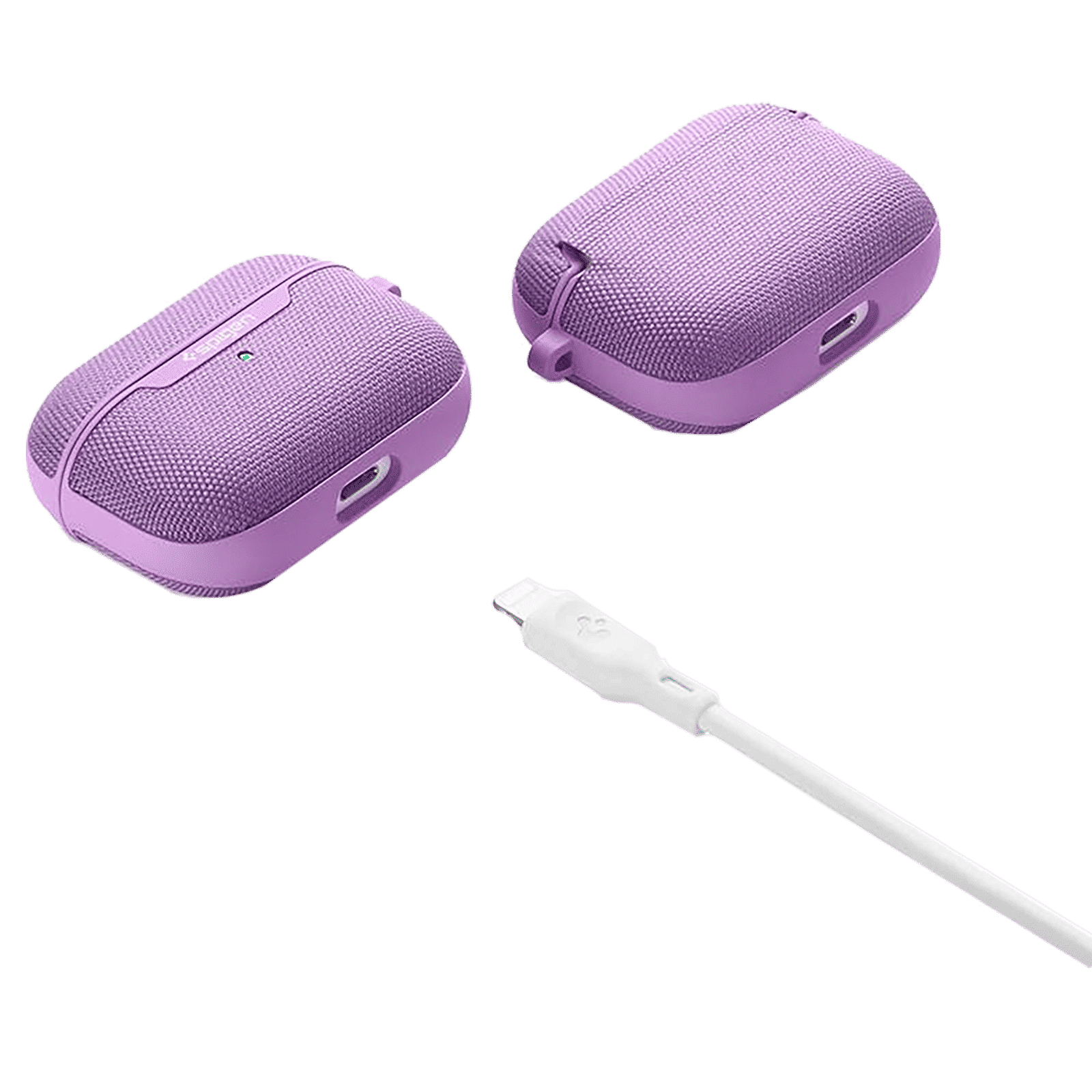 spigen Urban Fit PC & Fabric Full Cover Case For AirPods Pro (Scratch-Free, ASD00574, Purple) spigen Urban Fit PC & Fabric Full Cover Case For AirPods Pro (Scratch-Free, ASD00574, Purple)_10