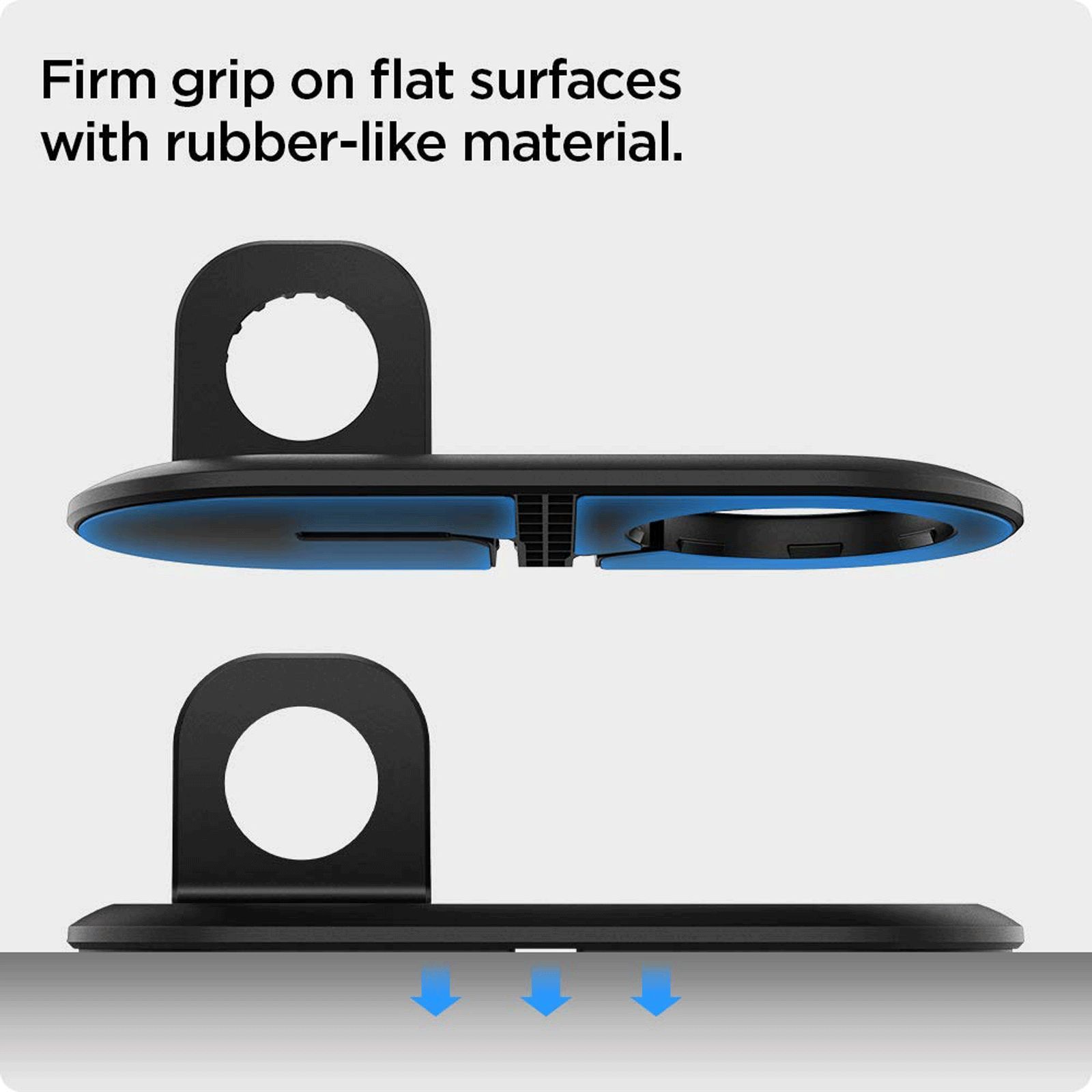 spigen Magfit 2-in-1 Wireless Charger for iPhone and iWatch (Nanotac Technology, Black)_11