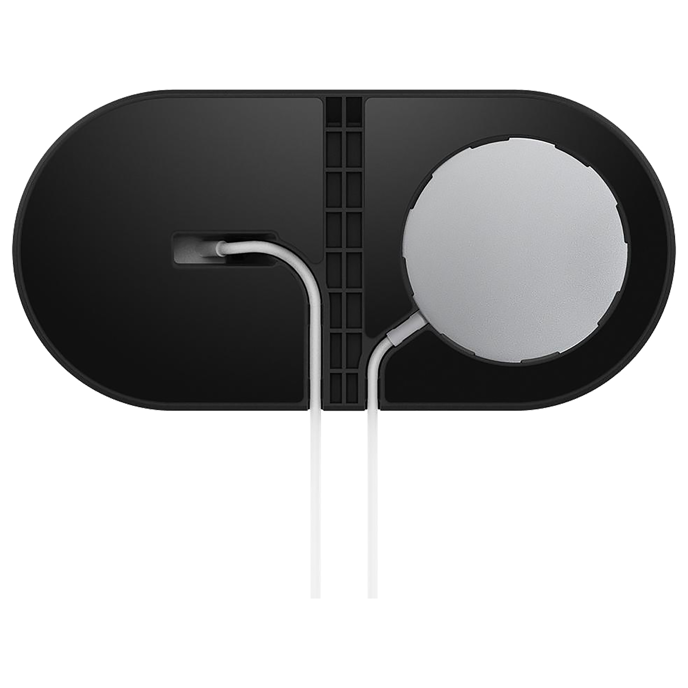 spigen Magfit 2-in-1 Wireless Charger for iPhone and iWatch (Nanotac Technology, Black)_5