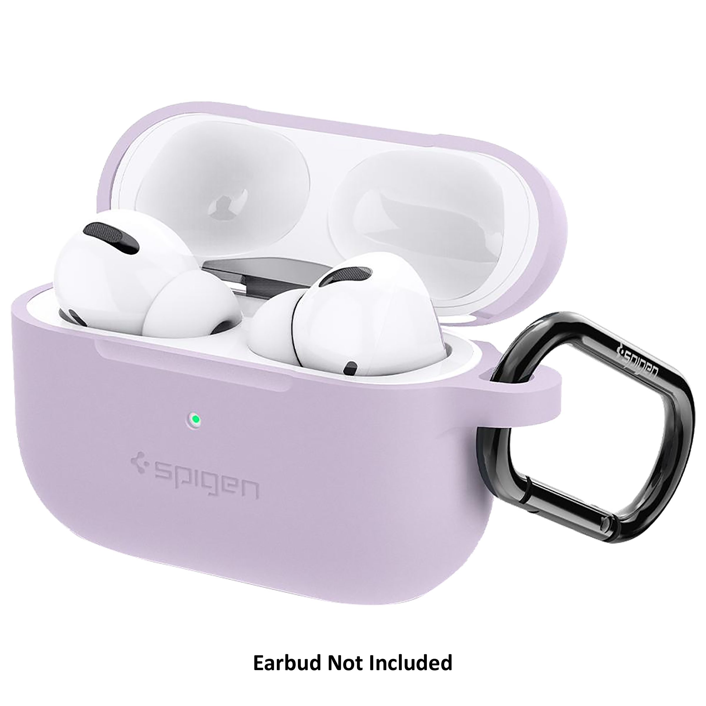 spigen Silicone Fit Silicone Full Cover Case For Airpods Pro (Shock Absorbent, ASD02168, Lavender)_3