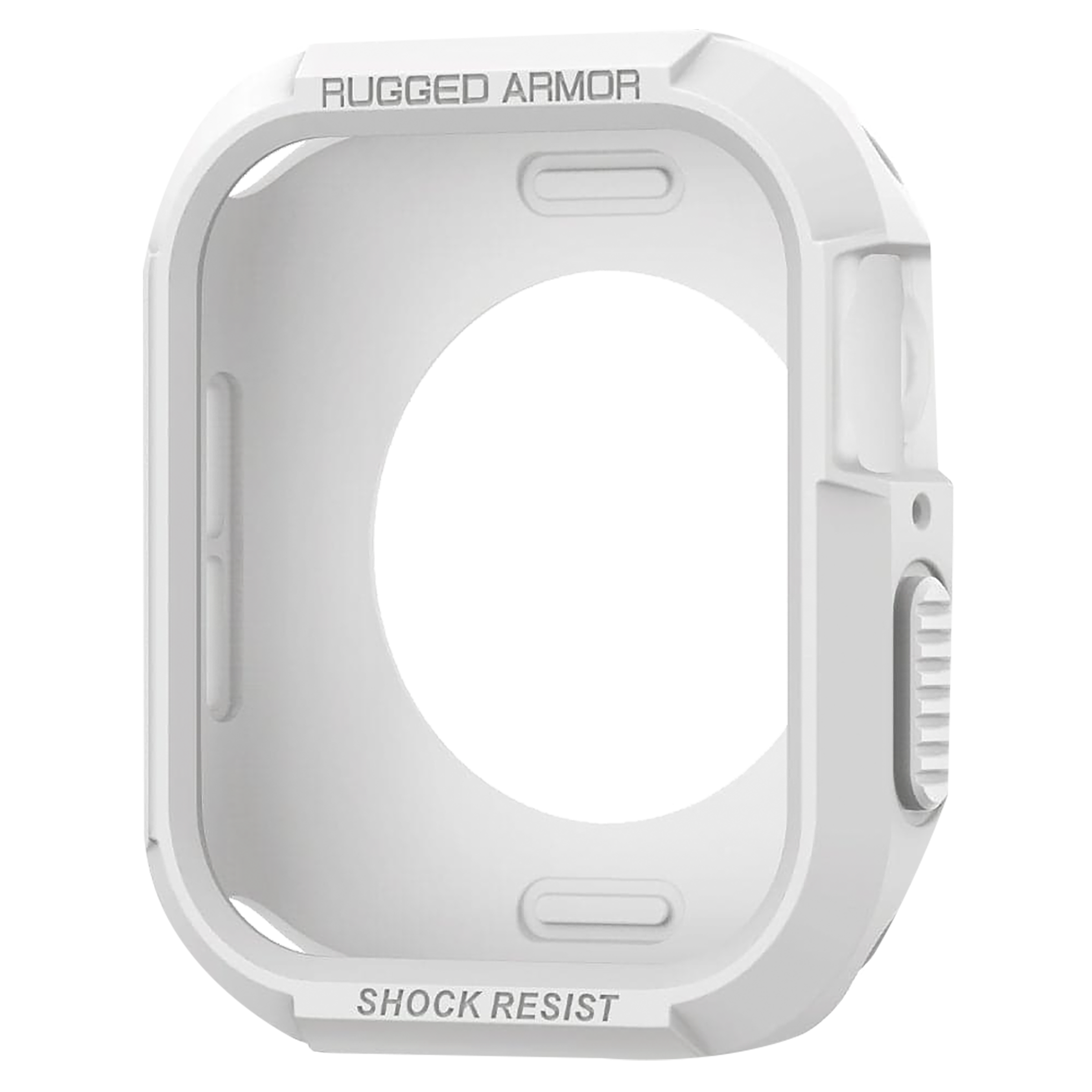 Spigen Rugged Armor TPU Case for Apple Watch Series SE 2, SE, 8, 7, 6, 5 & 4 (45mm / 44mm) (Shock-Absorbent Layer, White)_10